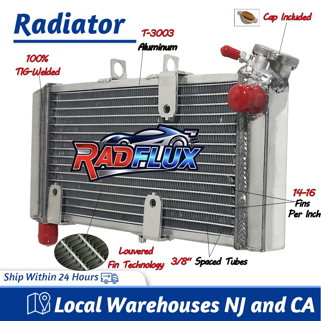 Radiator Fits for Honda NC750X 2014-2023 Honda NC700/NC700X 2012-2017 Aluminum