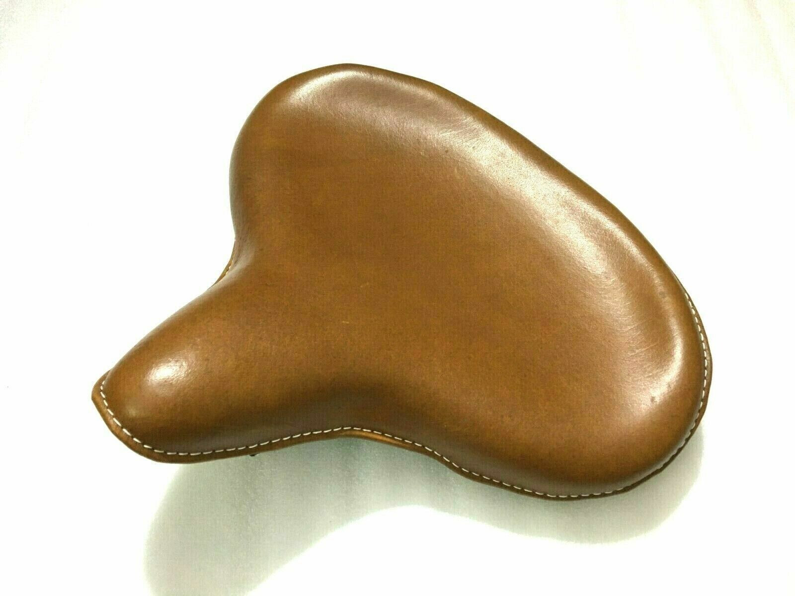 Genuine Leather HARLEY WLA WLC VL UL EL WL KNUCKLE HEAD SOLO SEAT FLATHEAD Brown
