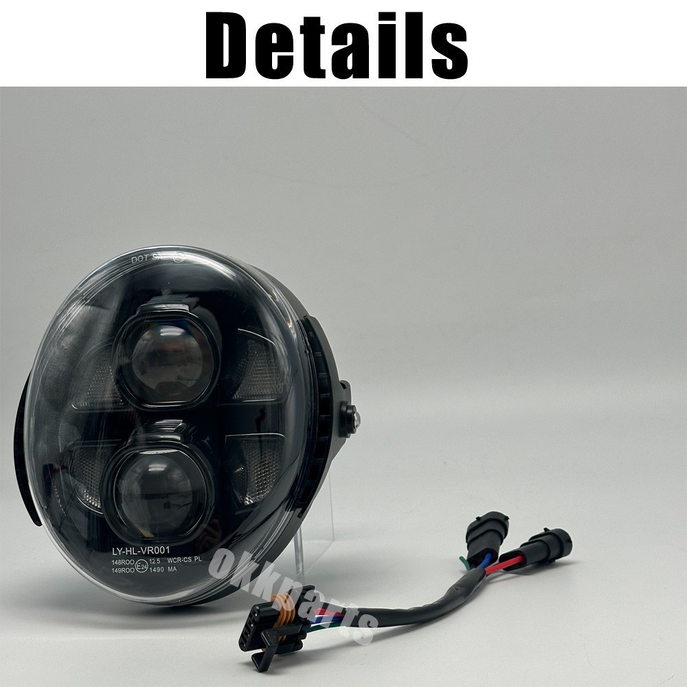 LED Headlight DRL For Harley VRSC VRSCA VRSCAW VRSCB VRSCF VRod V-Rod 2003-2017