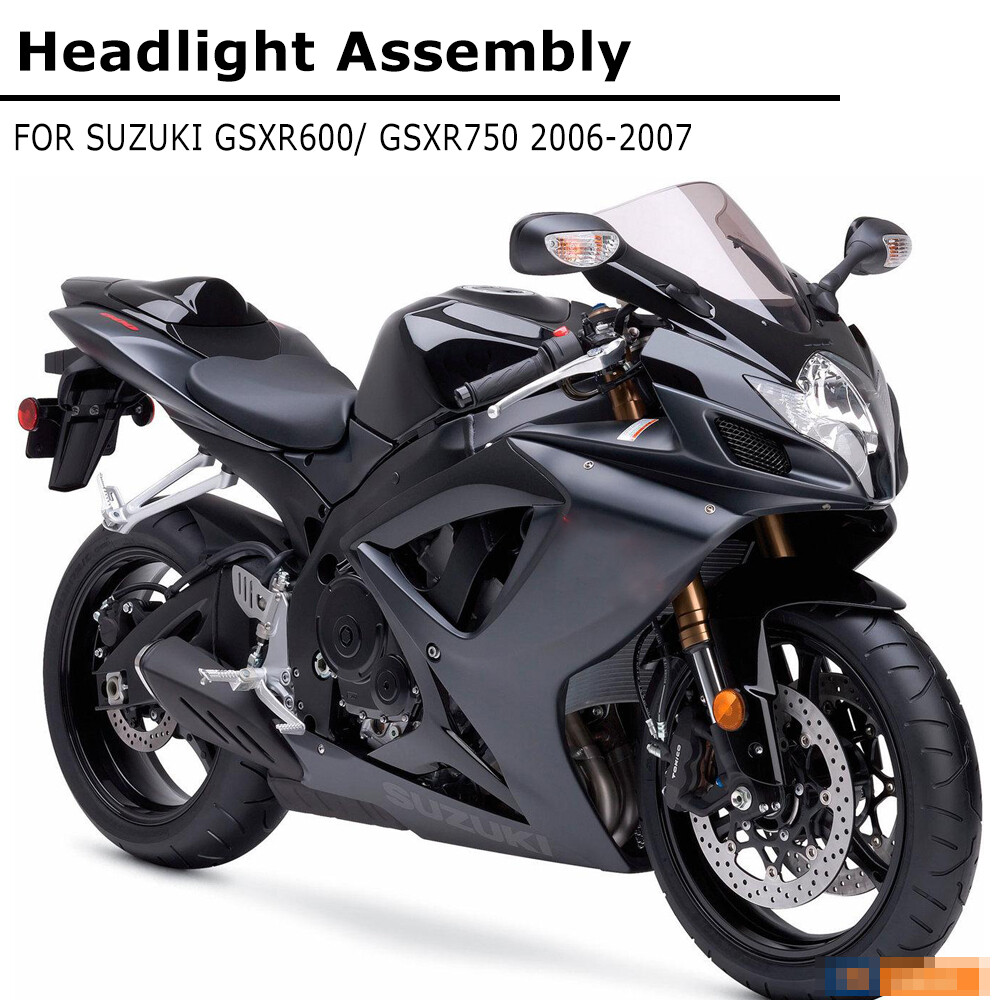 Front Headlight Assembly Headlamp For Suzuki GSXR600 GSXR750 2006 2007 K6 06 07
