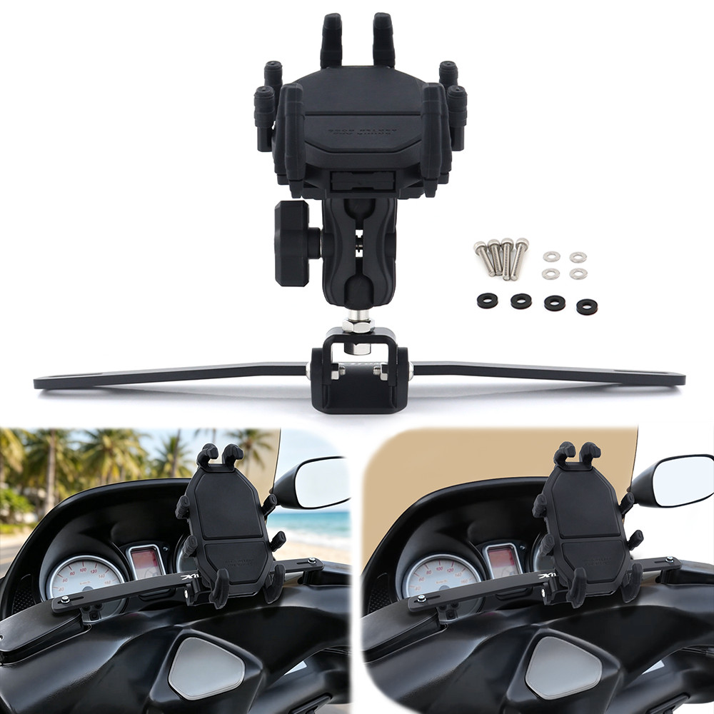 Fit For Yamaha T-Max 500 2001-2007 Anti-shock Phone Holder Bracket GPS Mount Kit