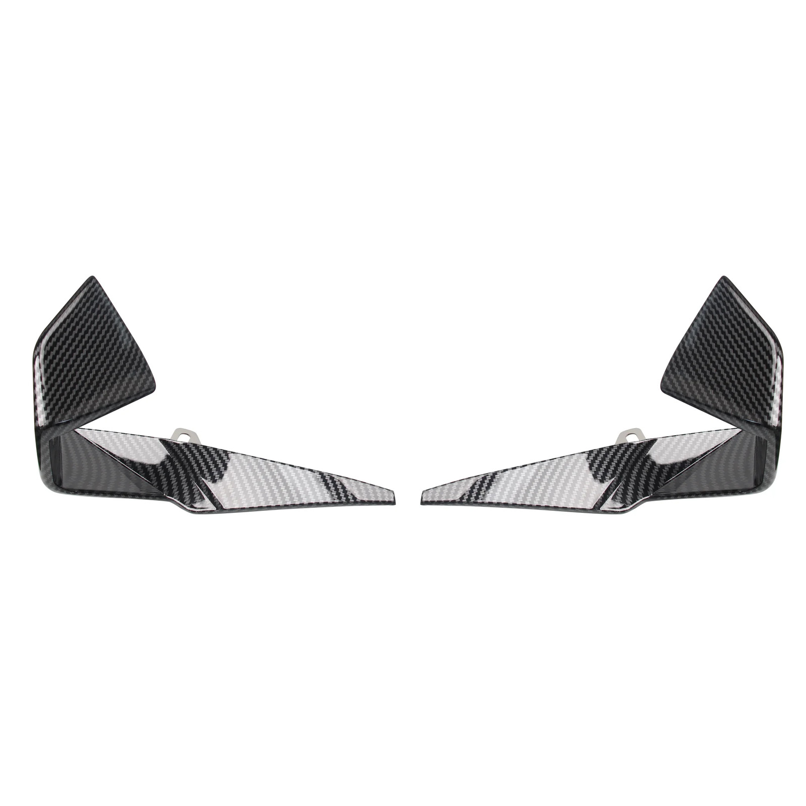 For Kawasaki Ninja ZX-6R 2024-2026 ZX6R Front Bumper Winglet Spoiler Kit