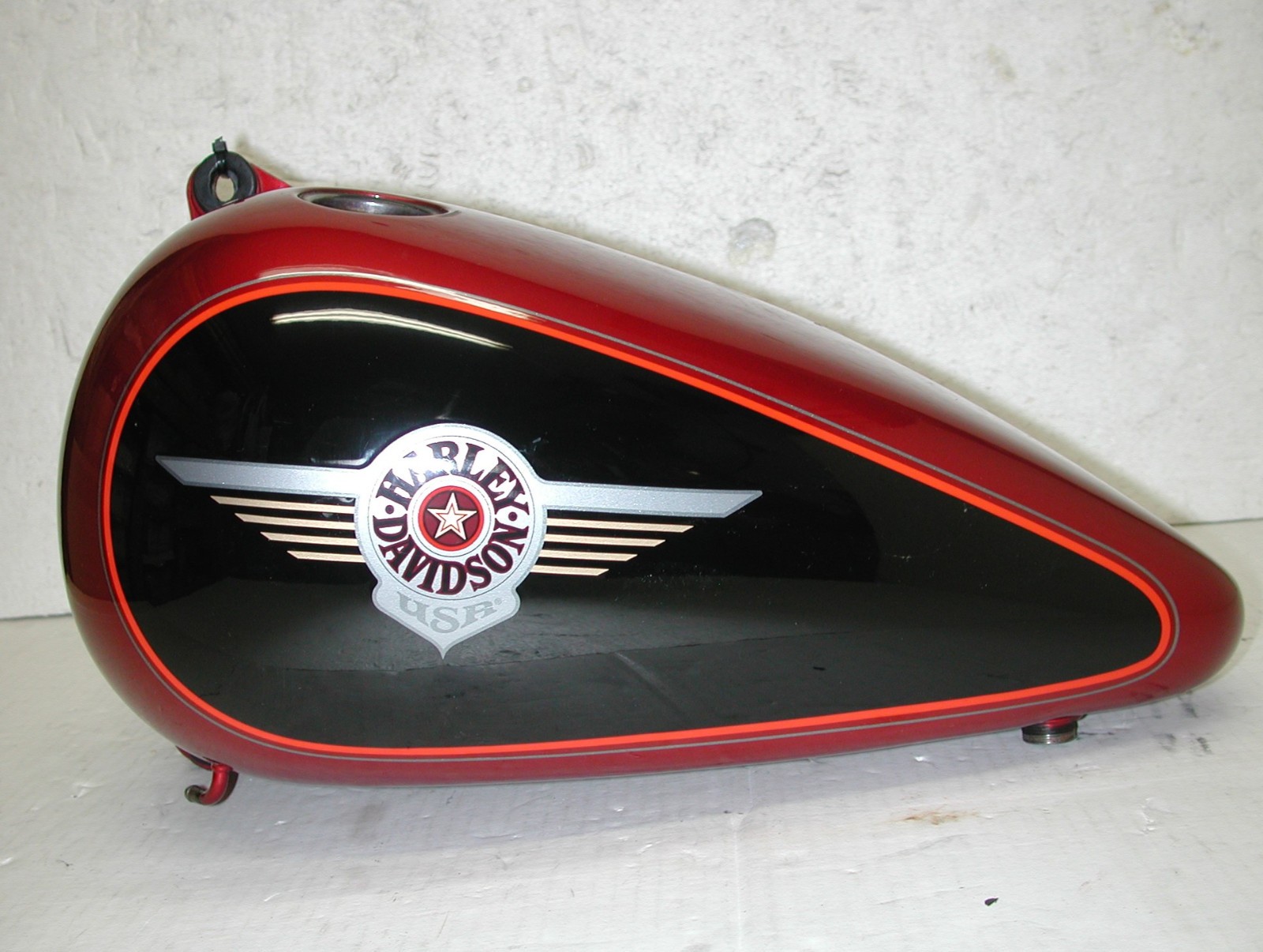 HARLEY DAVIDSON Softail Fat Boy FLSTF 92-99 OEM Split Fuel Gas Tank Fender Set