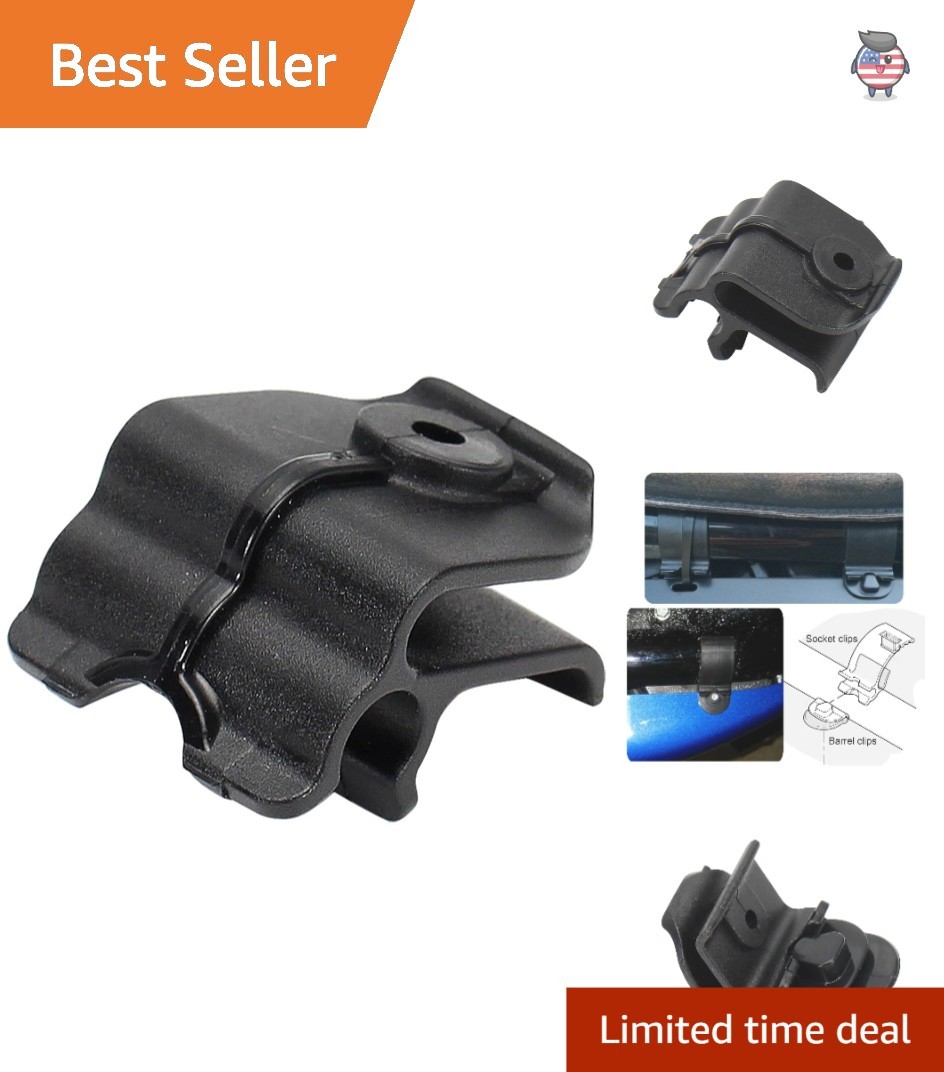 One Size Black Battery Cover Socket Clip for Harley Sportster 48/72 Models