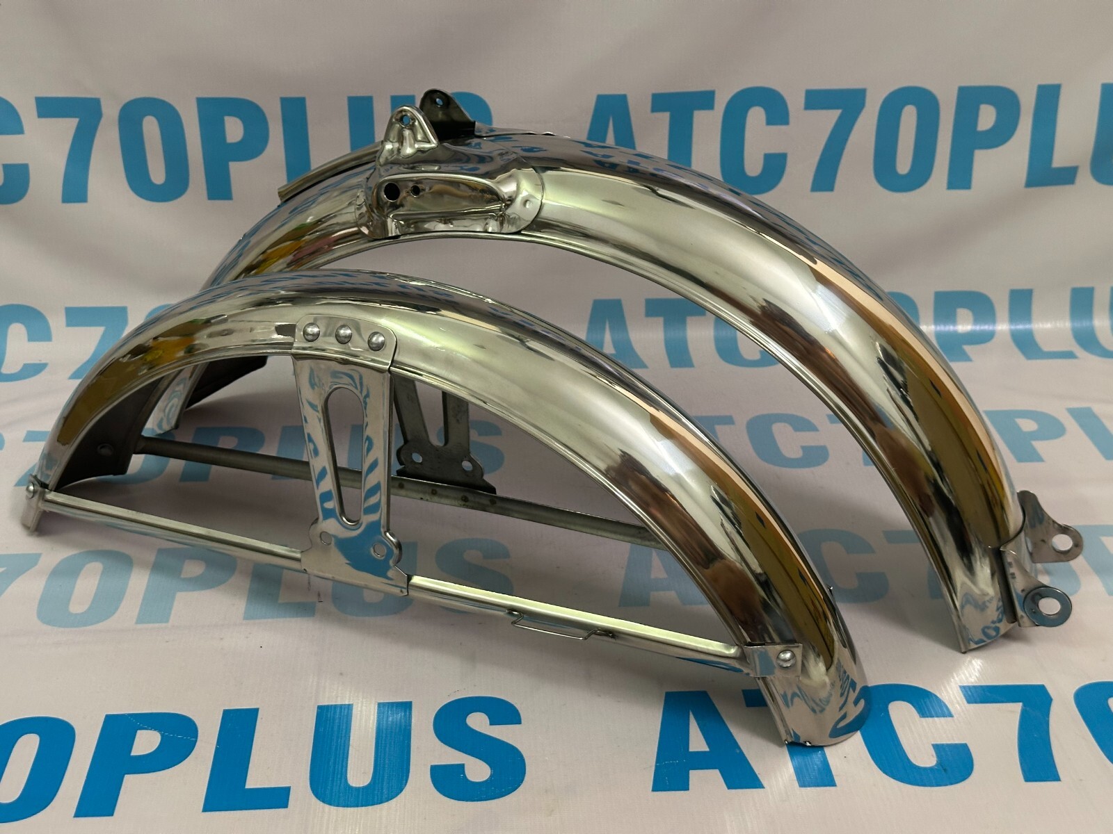 Stainless Steel Front And Rear Fender Mudguard For Honda SS 50 SS50 CL50 CL70.
