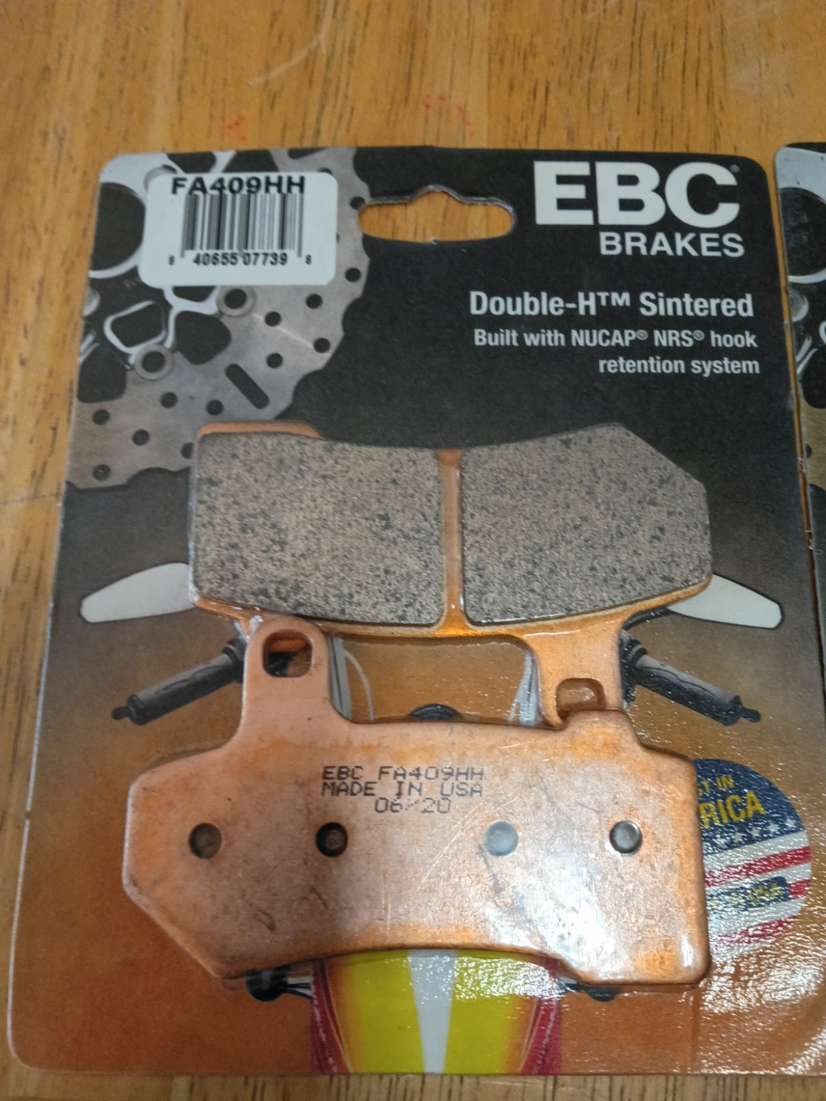 EBC FA409HH Double-H Sintered Front/Rear Brake Pads For Harley Touring 2008-2024