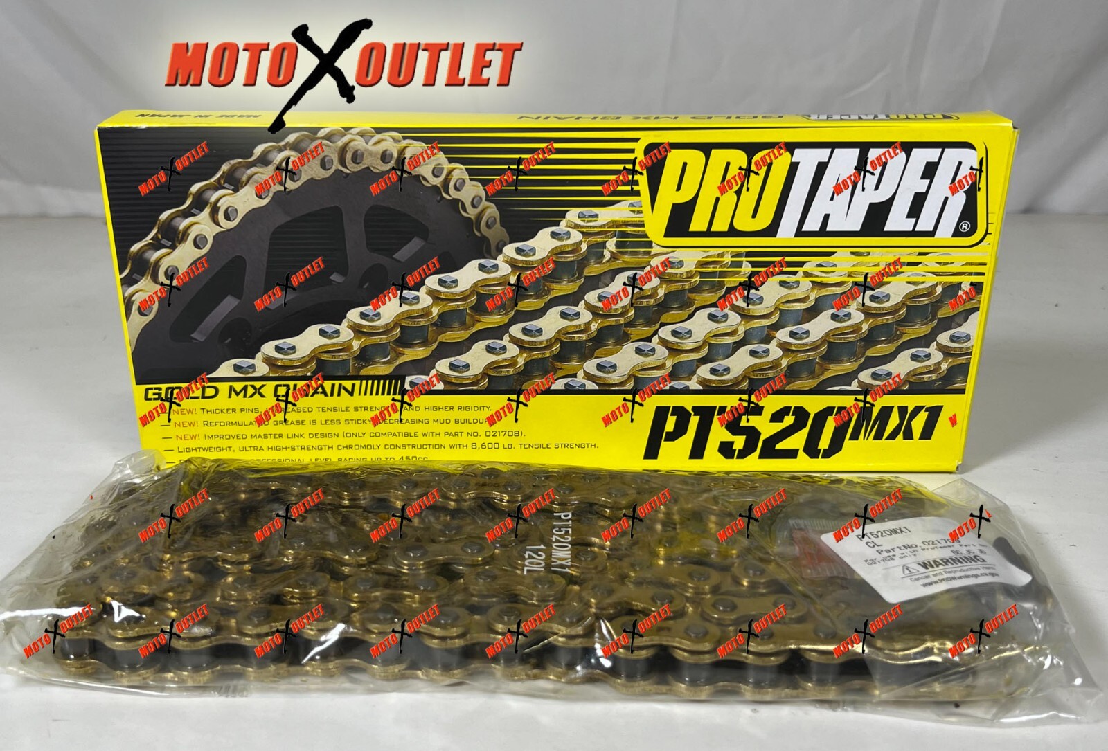 Pro Taper 520 MX1 Chain 120 Link Protaper Gold KTM KX YZ CR RM 250 450 021708