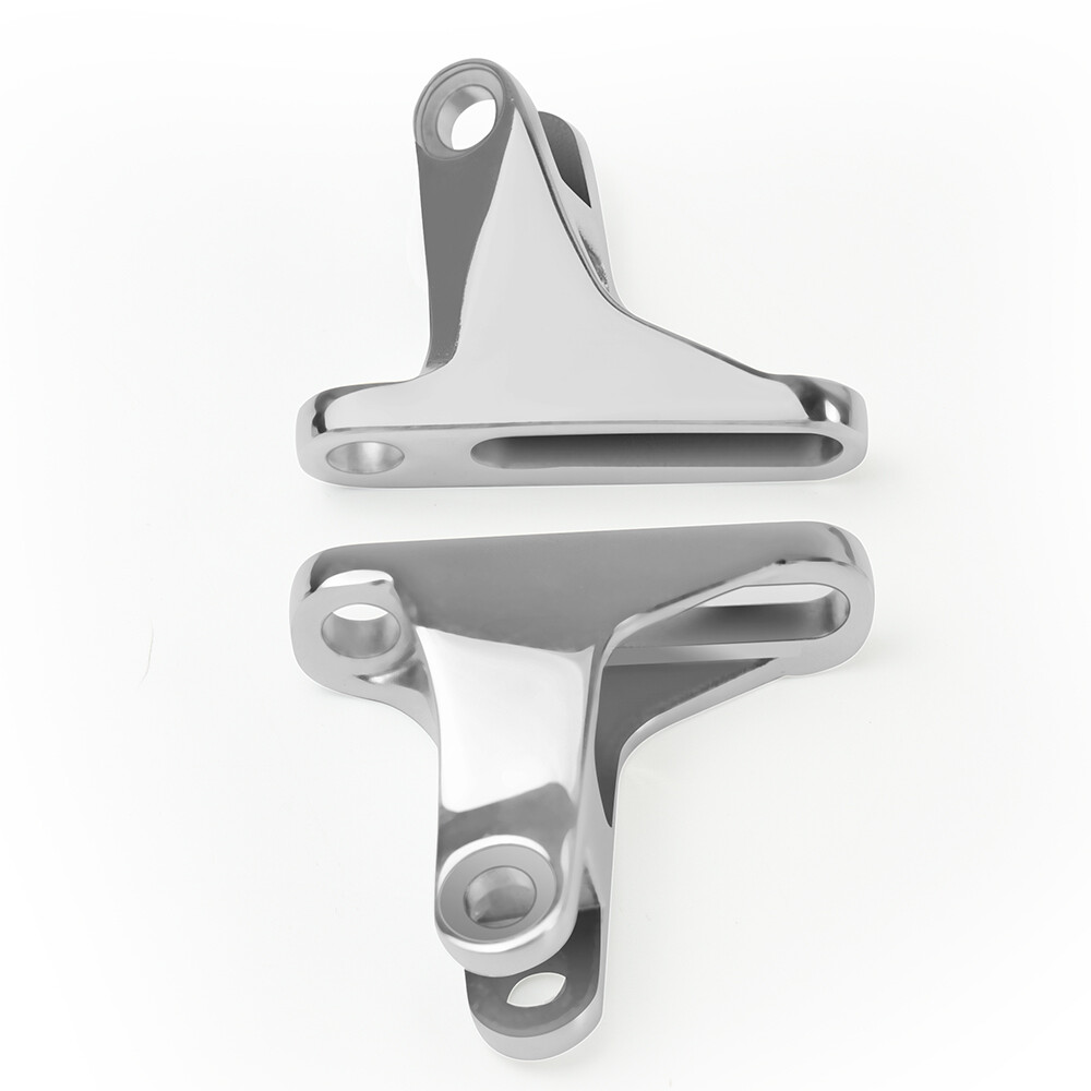 For Harley Touring 1993-2025 Chrome Rear Passenger Footpegs Mount Clamp Brackets