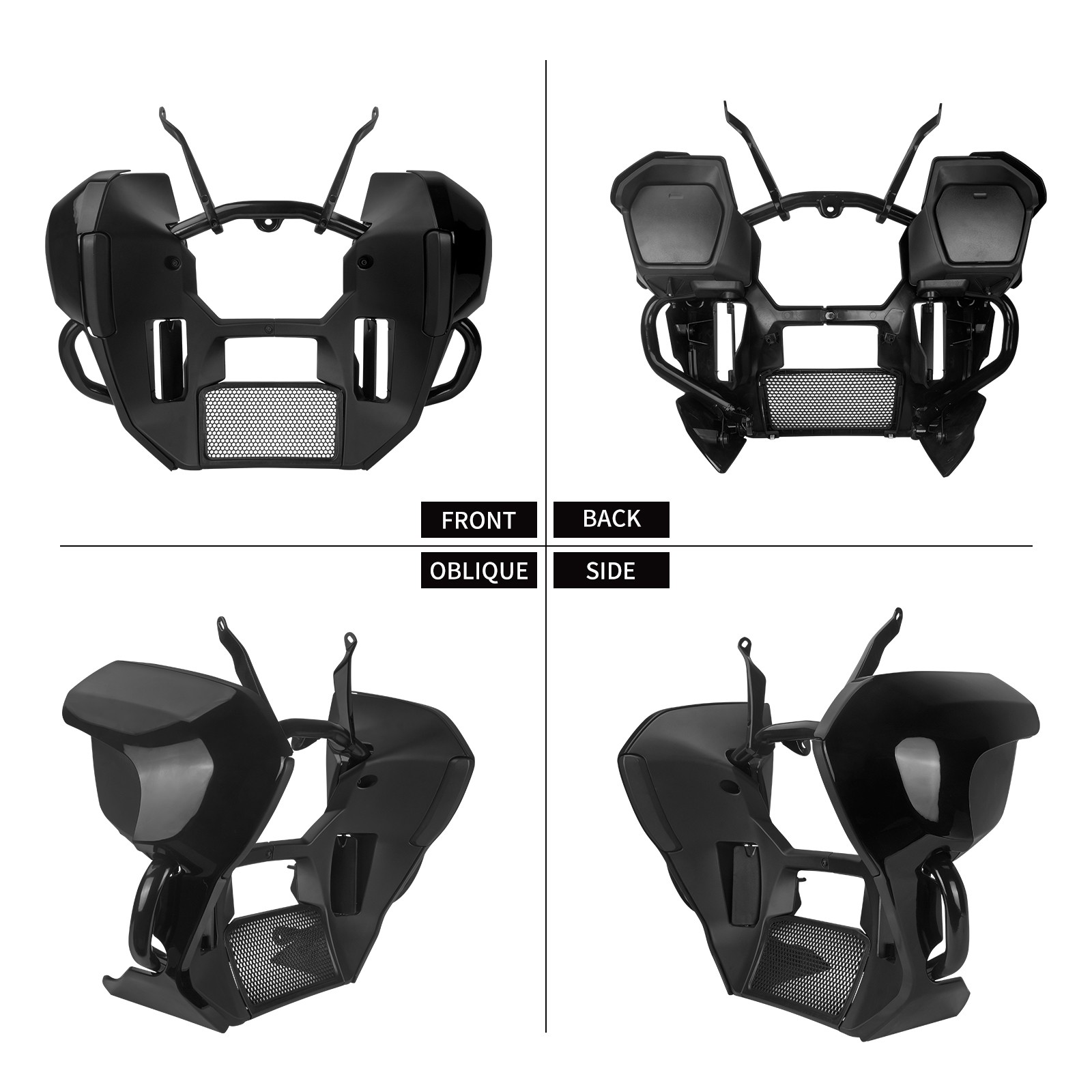 Front Lower Leg Fairings & Engine Crash Bar For Harley FLHXU 25-up FLHX 2024-up