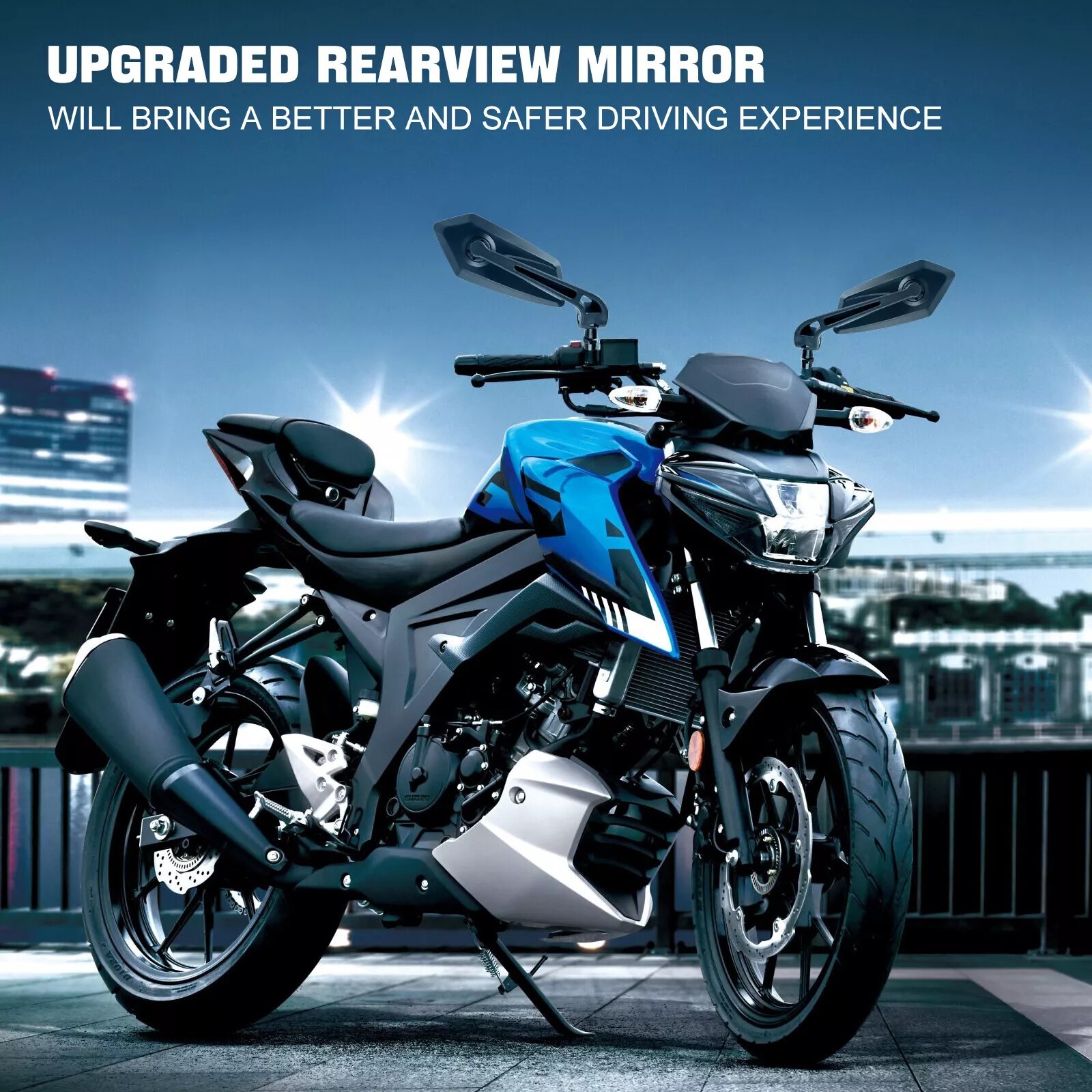 Motorcycle Mirrors Rearview Black For Honda Grom MSX125 2020 2019 2018 2017 2016
