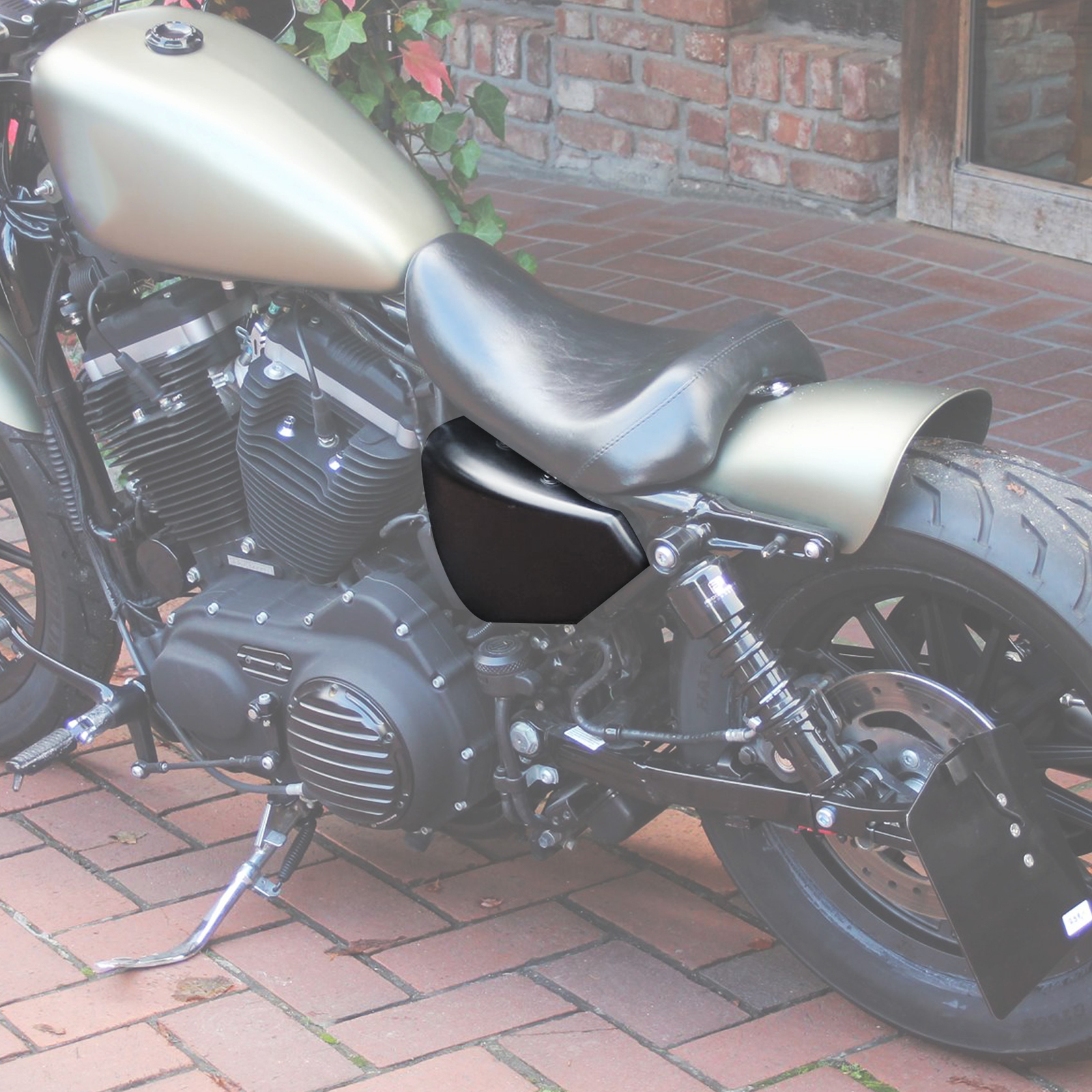 Matte Black Left Battery Side Cover Fit For Harley Sportster XL 883 1200 2014-22
