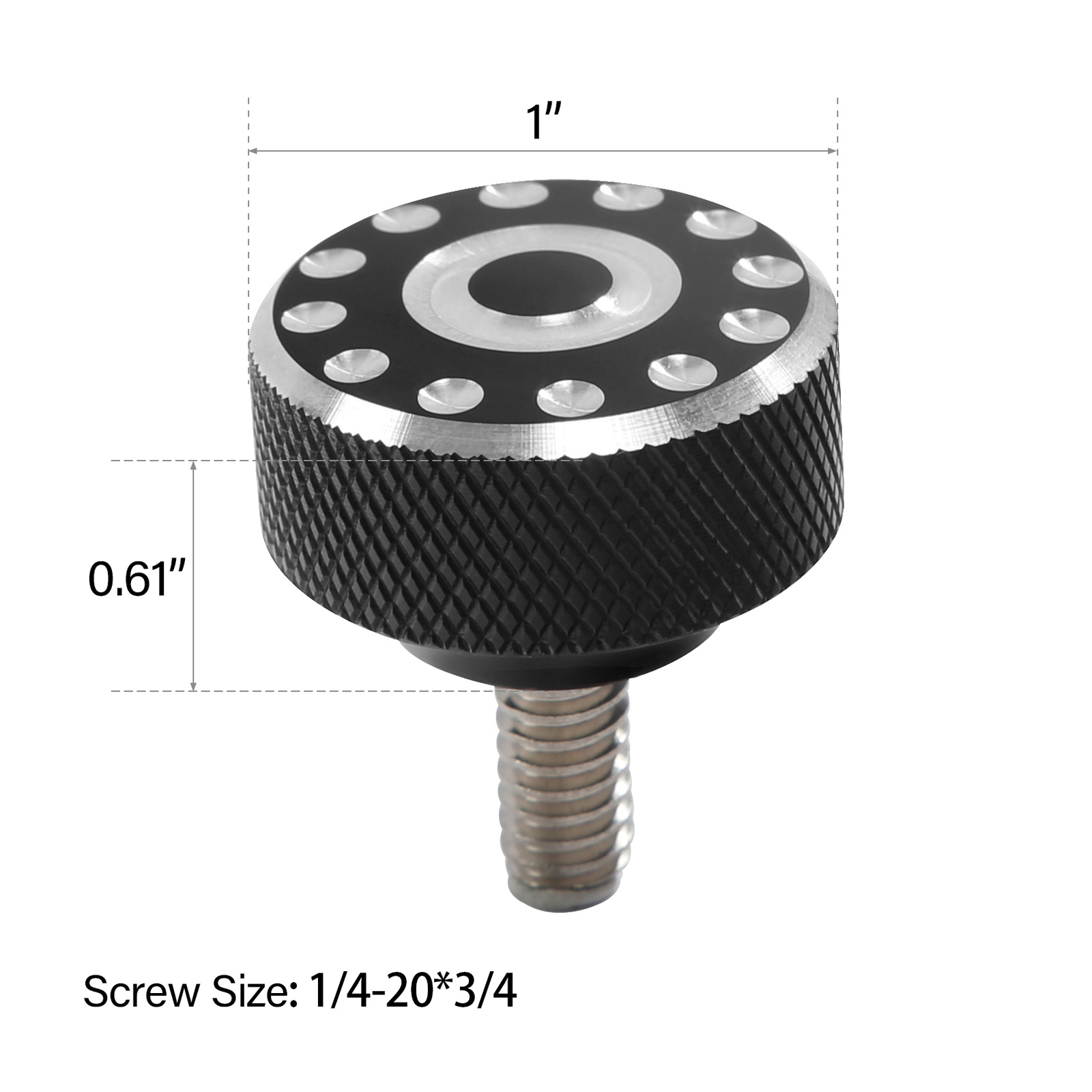 2x 1/4-20 Thread Seat Bolt Universal Fit For Harley Touring 1996-2026