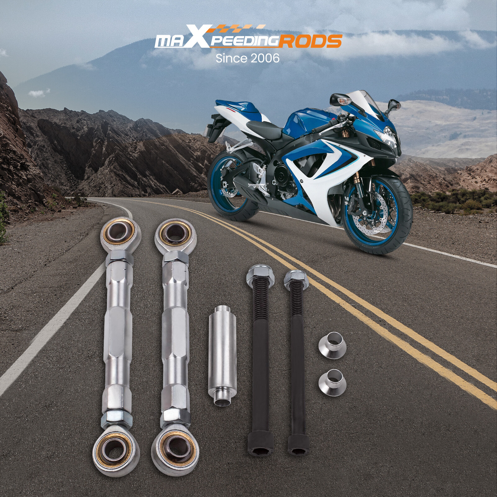 Rear 0-4″ Lowering Link for Suzuki GSXR 600 750 2006-2010 1000 2007 2008