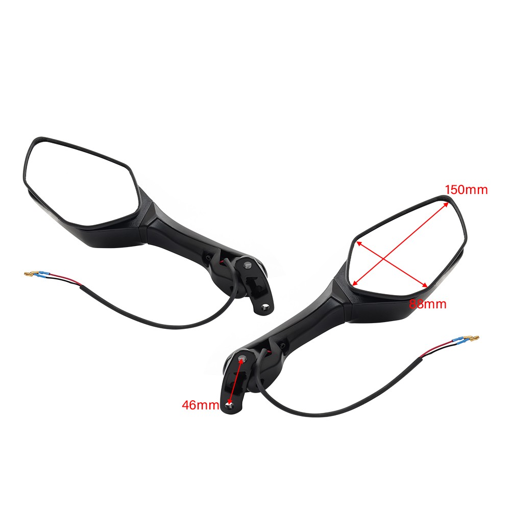 Rear View Mirrors w/ Turn Signals For Kawasaki Ninja ZX10R 2016-2022 2023