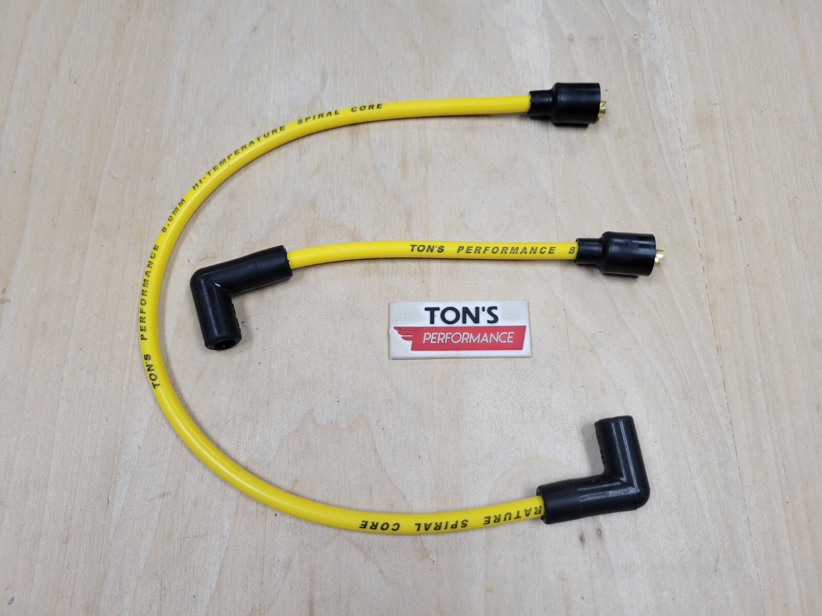 Ton’s Harley Big Twin 84-98 FXD Dyna Softail 8mm Spark Plug Wires Yellow