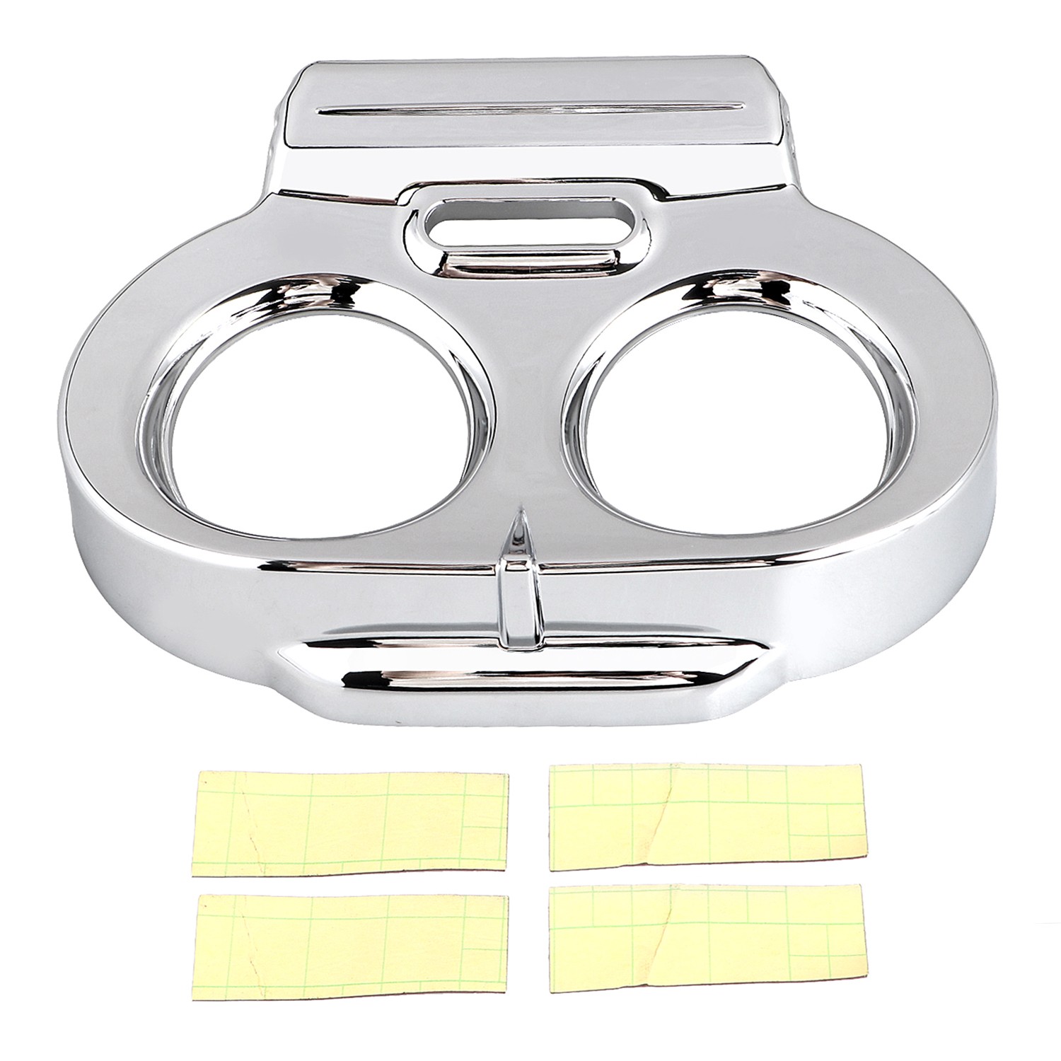 Chrome ABS Gauge Cover Nacelle Housing Fairing For Harley Road Glide 1998-2013