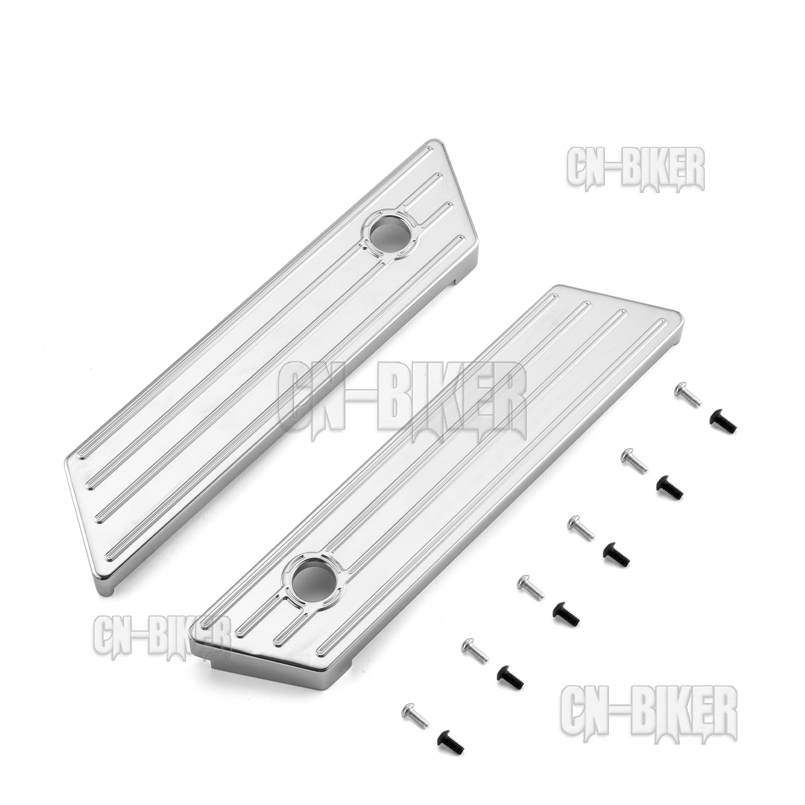 Horizontal Stripe Saddlebag Guard Latch Covers For Harley Touring Road King 14+