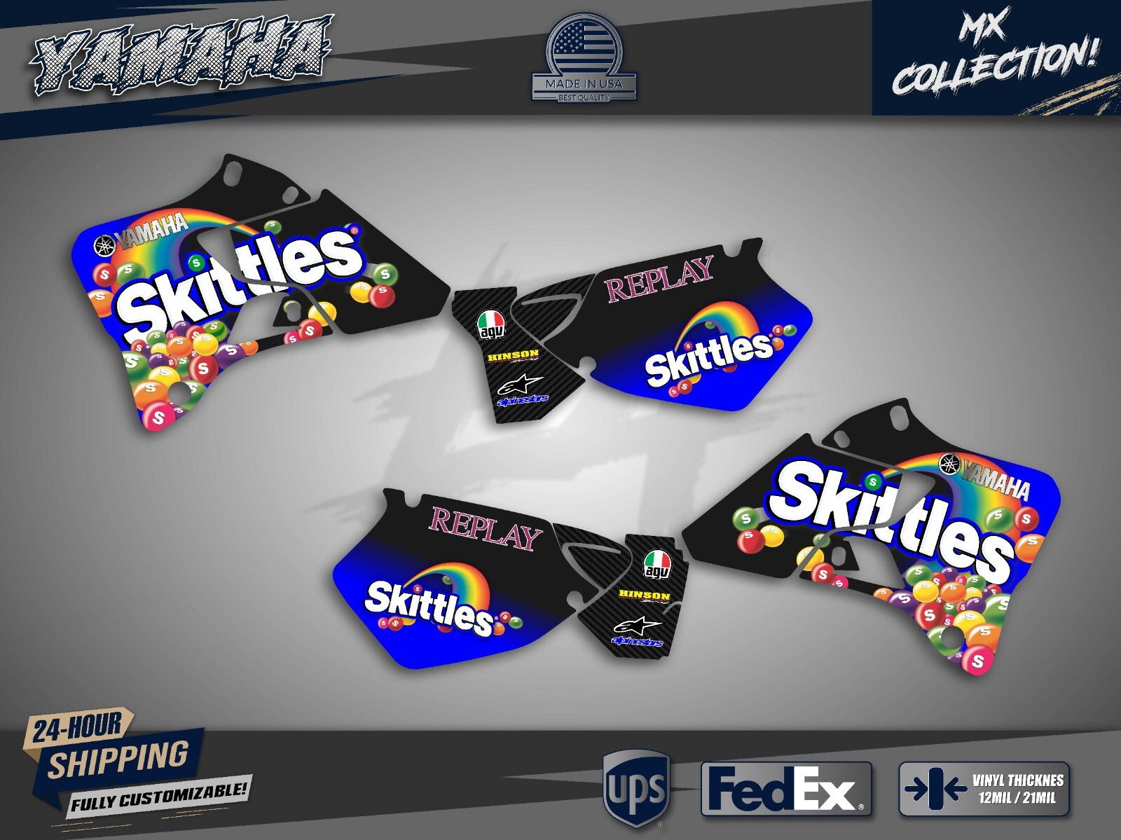 Graphics Kit Yamaha YZ 125/250 (1996-2001) – Sticker Set YZ 125 YZ 250