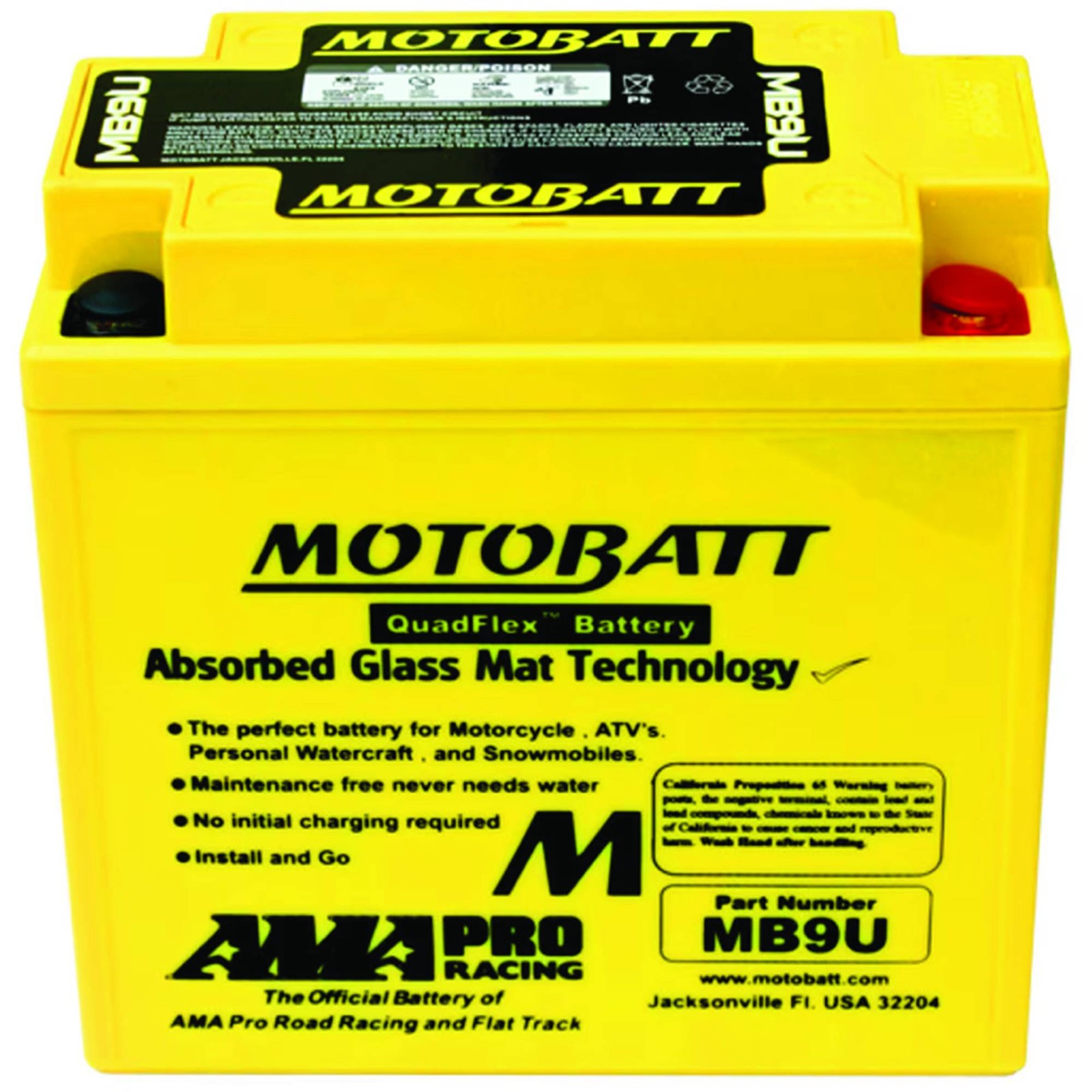 New Motobatt Battery For Honda CA77 Dream Touring (late) 305cc 63-69 12N9-3A