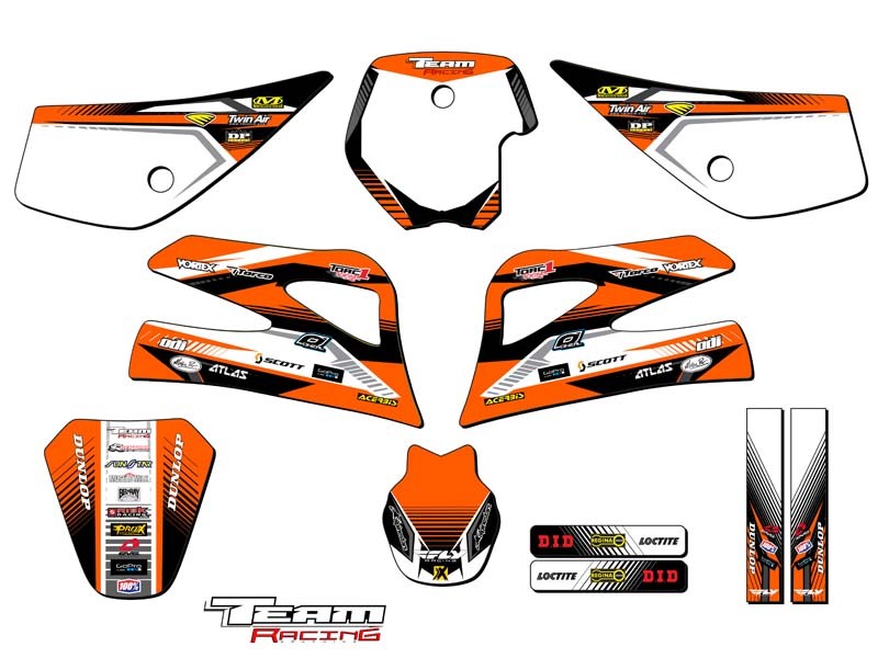 1998-2001 KTM SX 50 GRAPHICS SET DECO MINI ADVENTURE PRO SR PRO JR 2000 1999