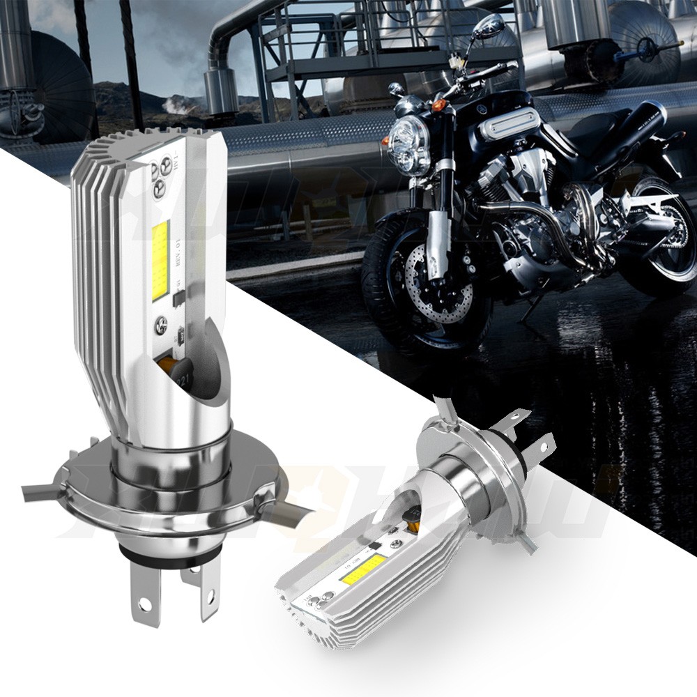 H4 6500K LED Hi/Lo Beam Light Bulb XWQHJW Super Bright Headlight Fit Motorcycle