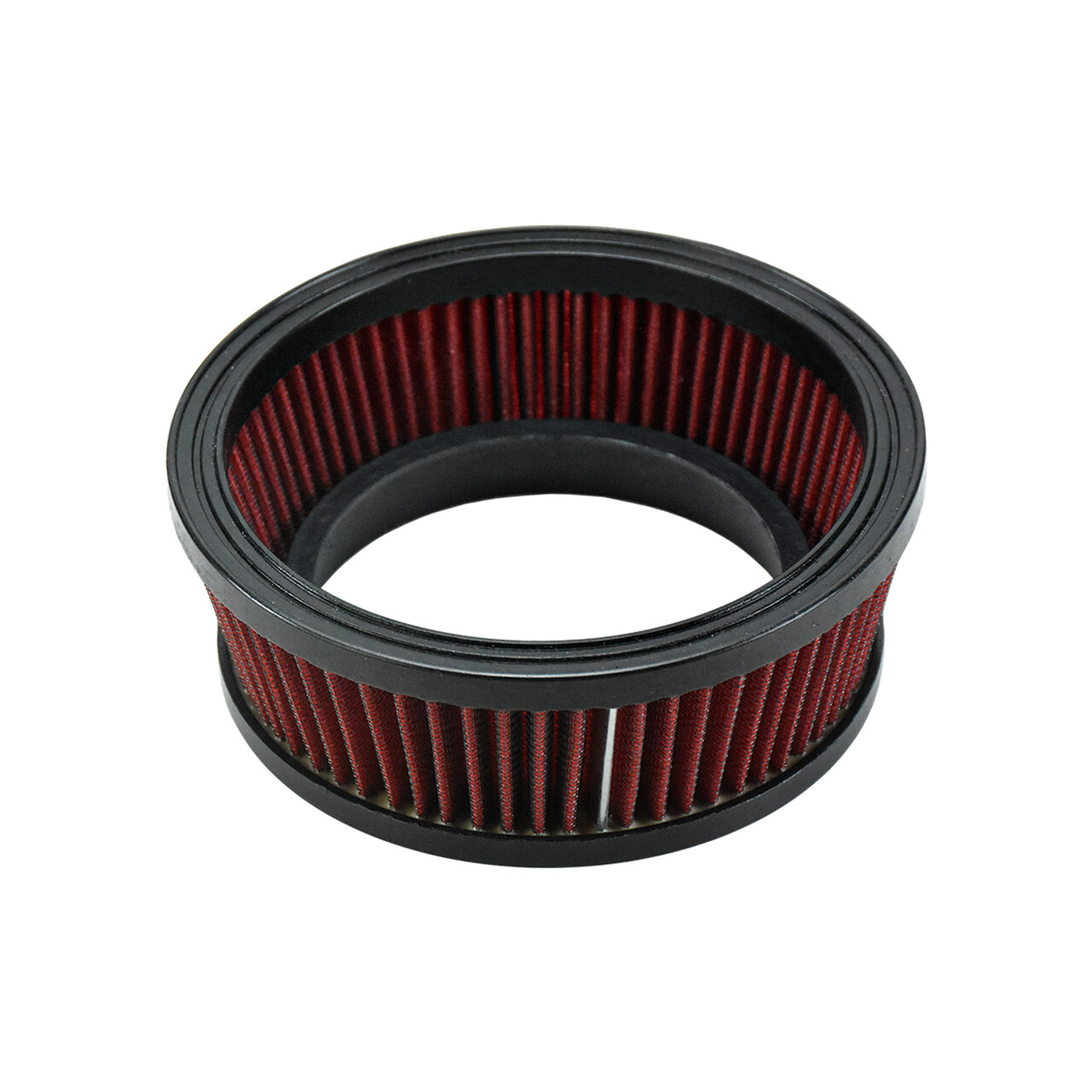 Round & Red Air Cleaner Filter Element Fit For Harley Touring Road Street Glide