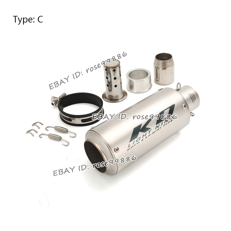 Universal Motorcycle 240mm 300mm Exhaust Muffler Stainless Steel Motorcycle Slip