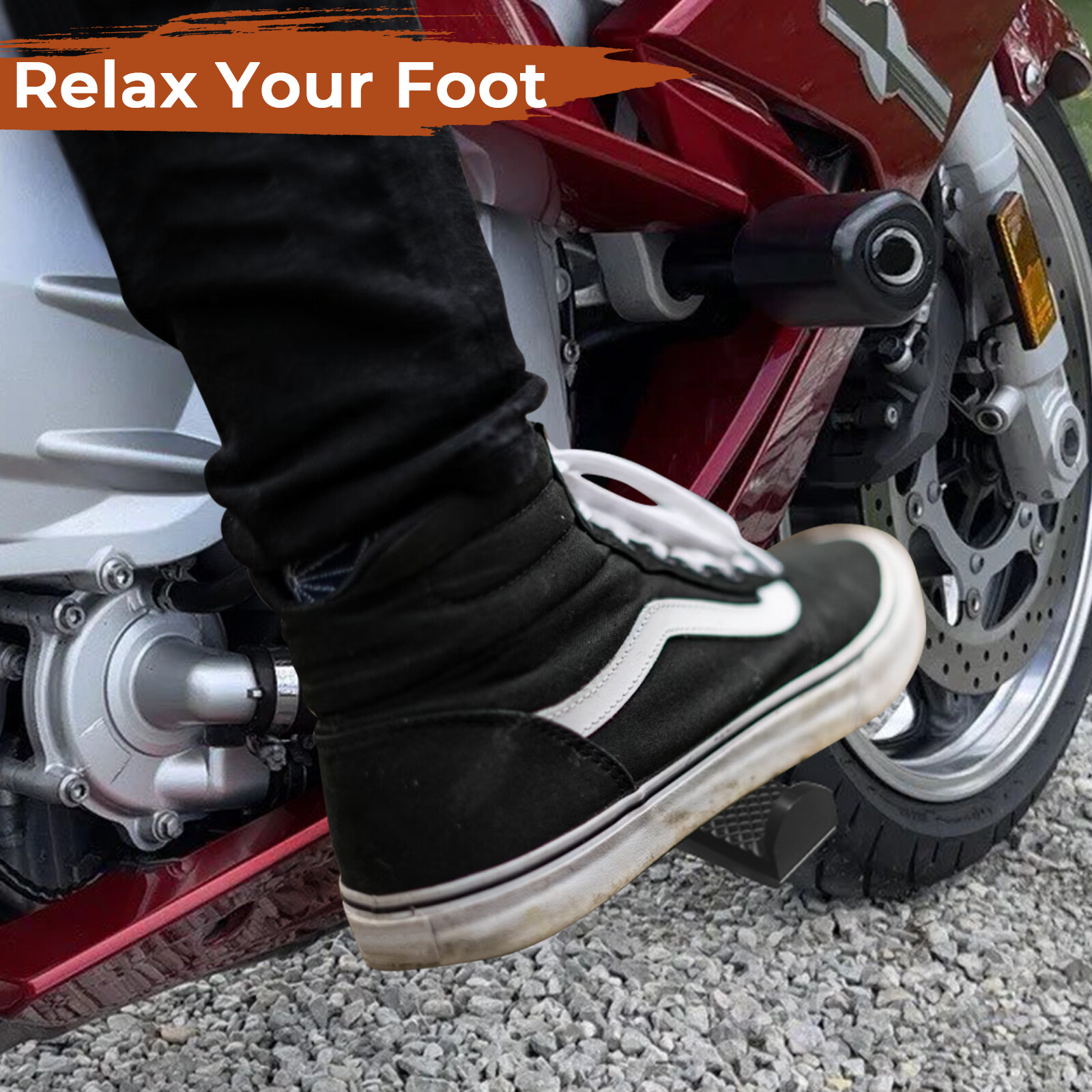For Yamaha FJR1300 Folding Highway Foot Pegs Footrest & Mounting Plates Aluminum