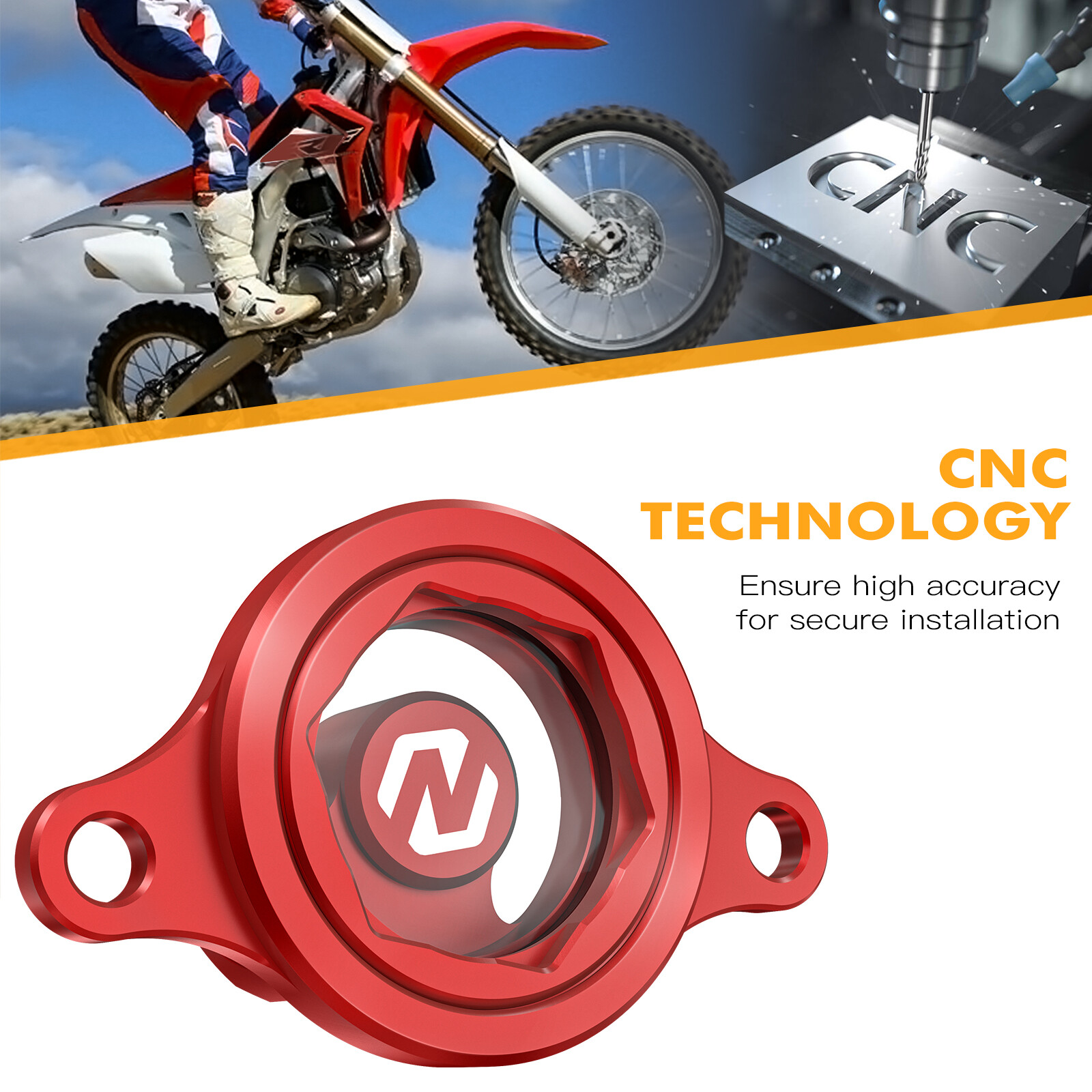 NICECNC Transparent Engine Oil Filter Cover Cap For Honda CRF450R 2009-2015 2016
