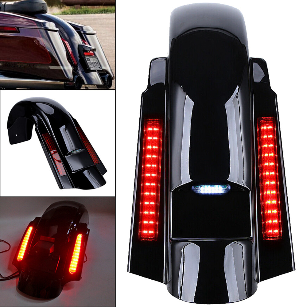 CVO Style Rear Fender System W/LED For Touring 1993-2008 Road King Street Glide