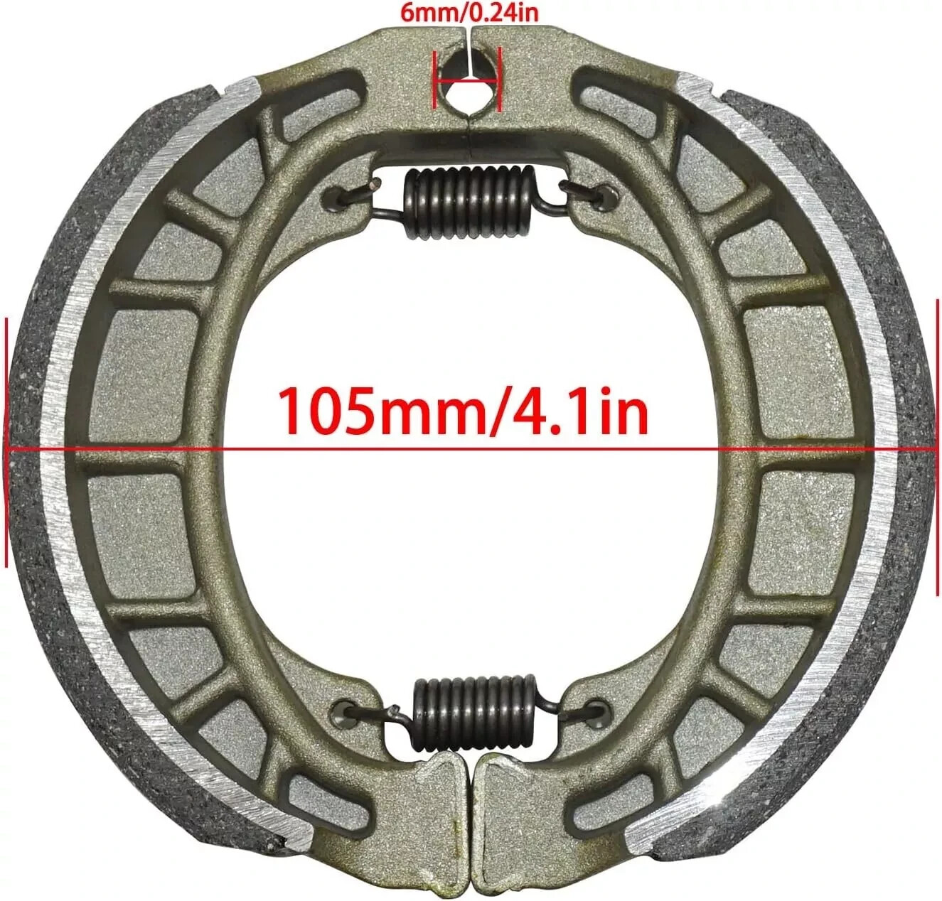 Jonway-Gator 50-SST, 50-STF, 50-F3 GY6-50cc Scooter Rear Brake Shoe Set