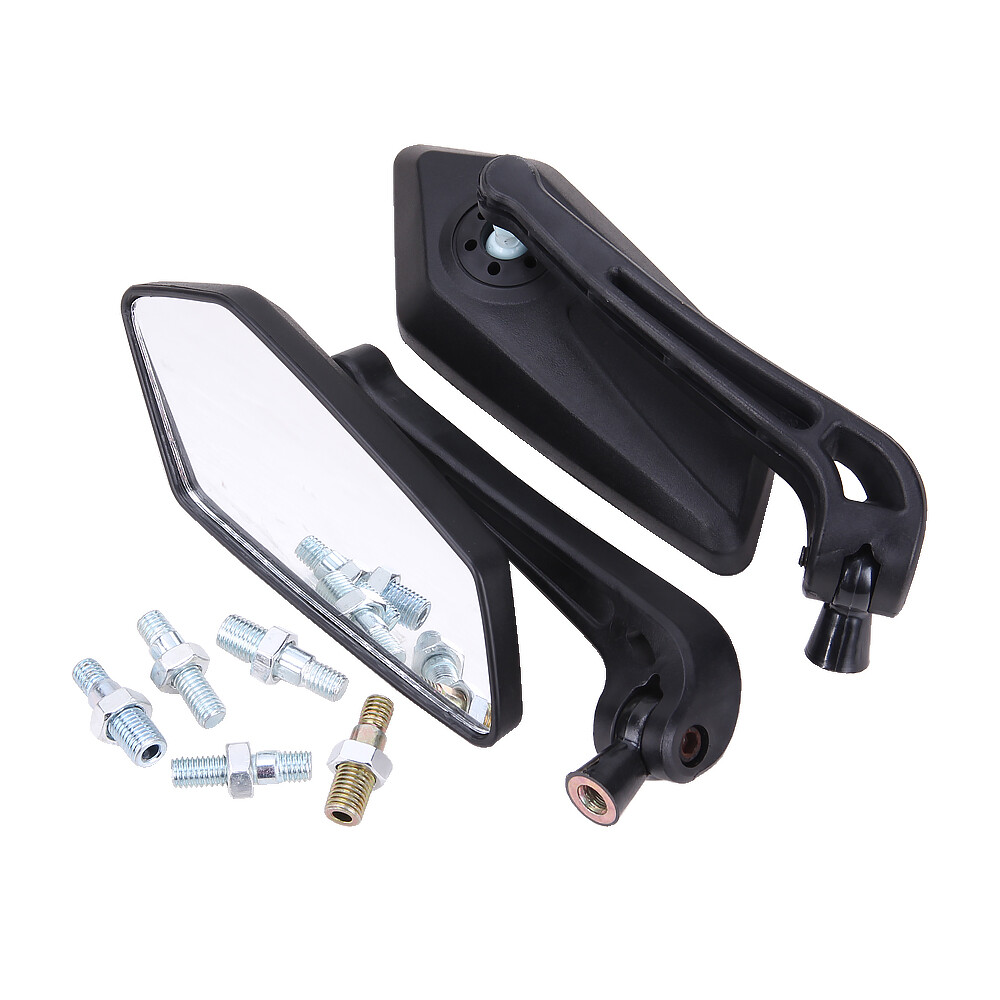 Universal Black 8/10mm Motorcycle Scooter Mirrors Pair
