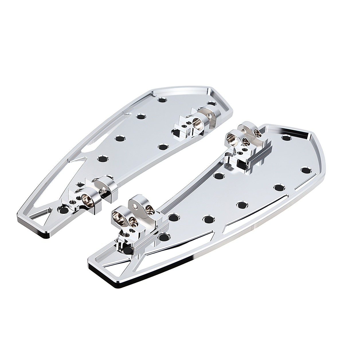 US Chrome Phantom Floorboards Footpegs Shifter Peg Pedal For Harley Touring