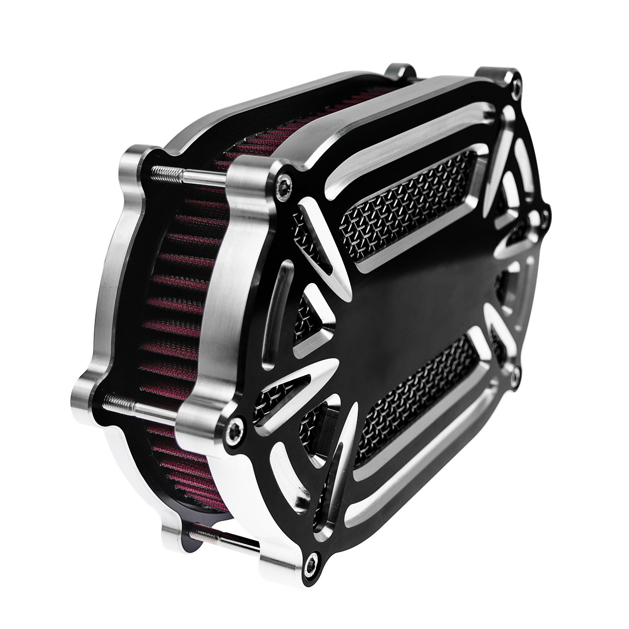 Air Cleaner Filter Red Intake For Harley Touring 08-16 Softail 16-17 Dyna 2017