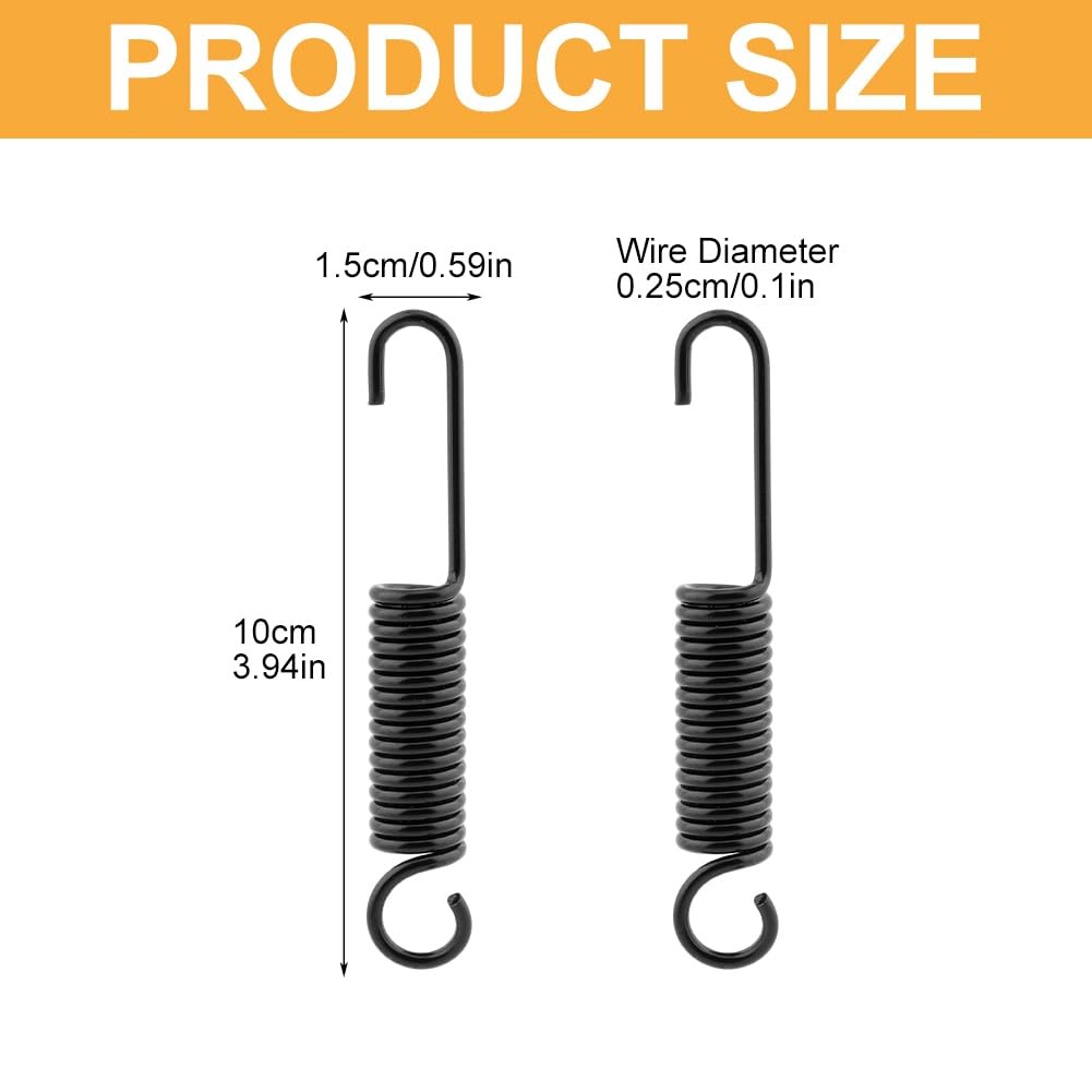 QKDS 2pcs Mini Bike Kickstand Spring, 10cm/3.94inch free size, Black
