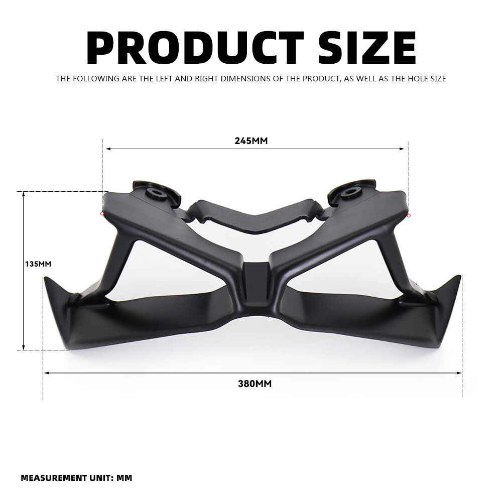 Downforce Naked Frontal Spoilers Winglet Aerodynamic For Yamaha MT-09 2017-2020