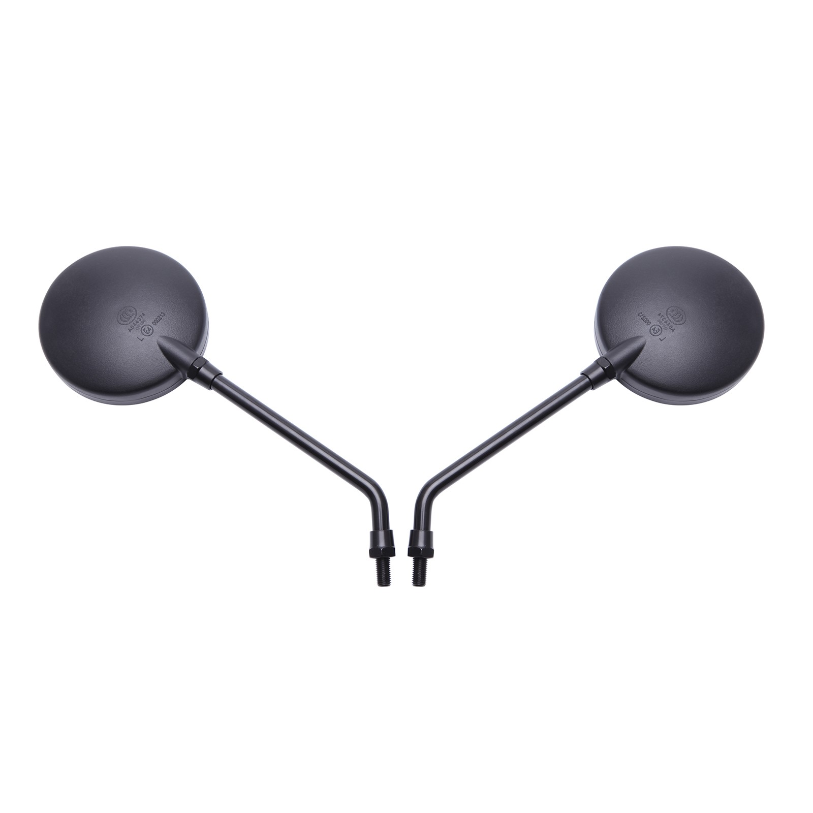Round Motorcycle Rearview Mirrors Long Stem For Triumph Trident T160 660 750 900