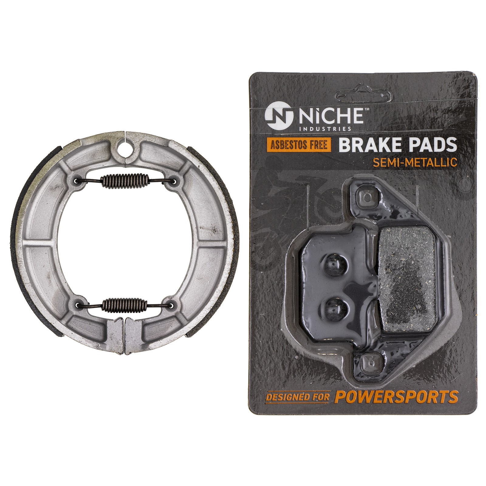 Brake Pad with Shoe Set for Kawasaki Vulcan 800 500 Front Rear Semi-Metallic