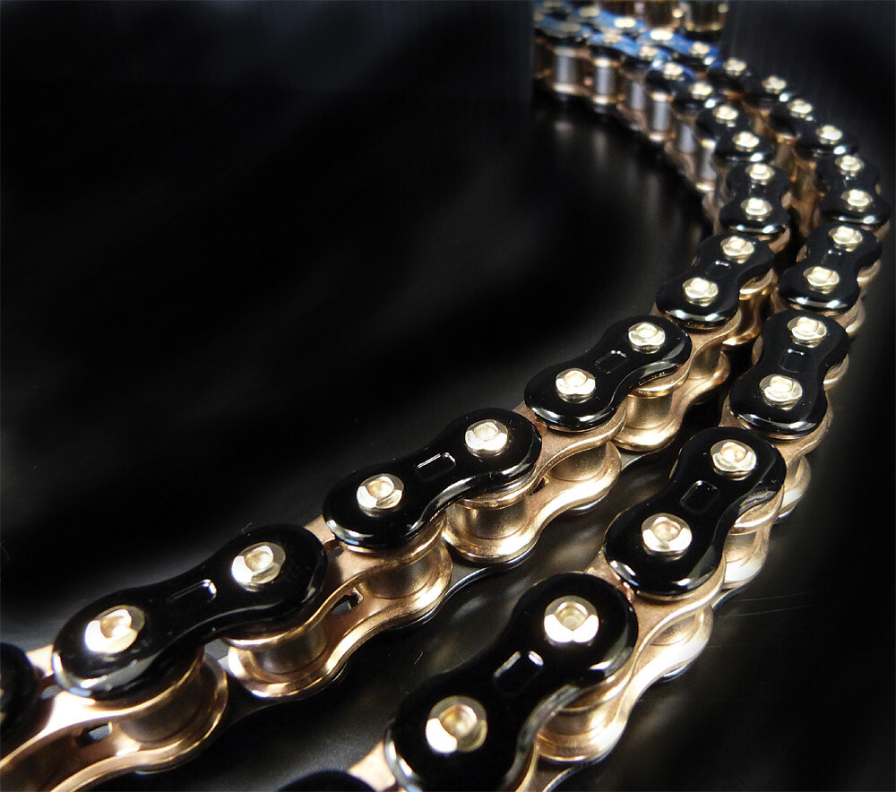 EK 3D Z Motorcycle Chain 530X120 Black/Gold Dirtbike Street ATV 530Z/3D/K-120