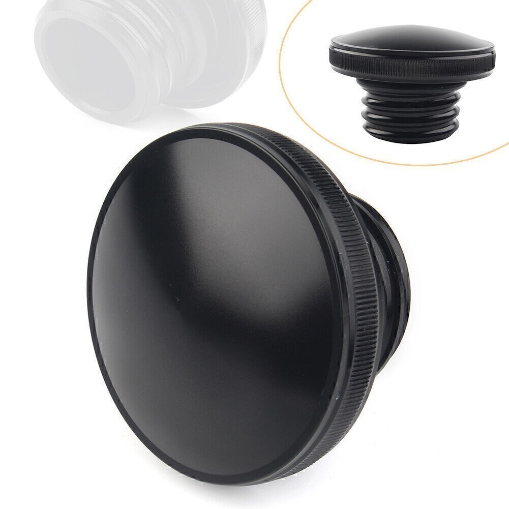 1X Fit Harley Sportster Dyna Gas Cap Fuel Tank Right-hand Thread Smooth Black US