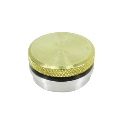 Billet Proof Designs Brass Gas Cap w/ Steel Stepped Flanged Tophat Bung