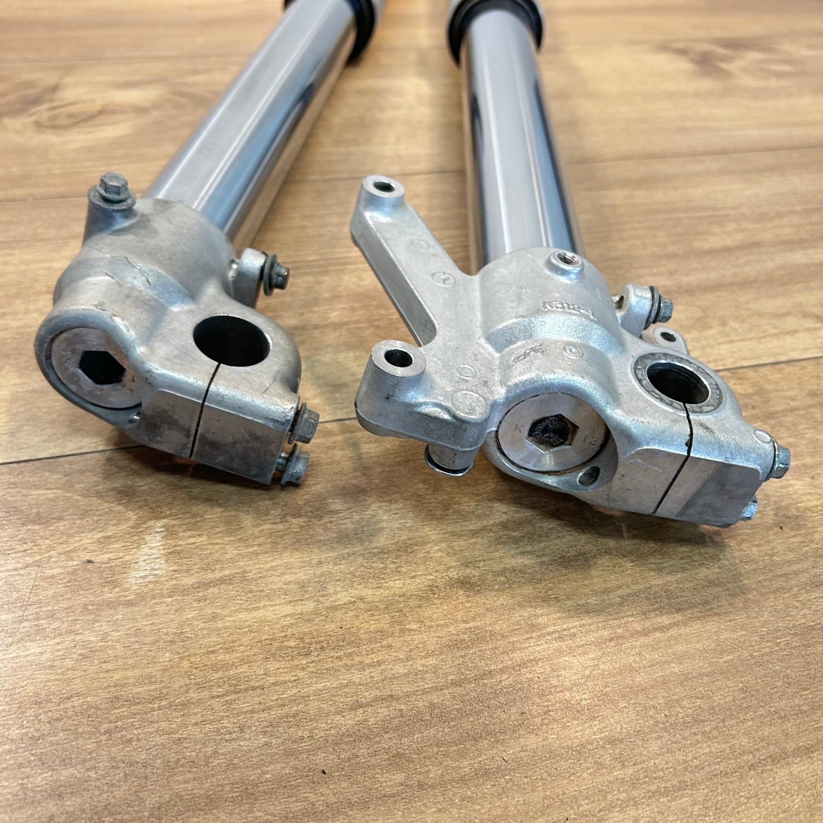2001 99-02 Kawasaki KX125 KX 125 / OEM KYB FRONT FORKS SUSPENSION