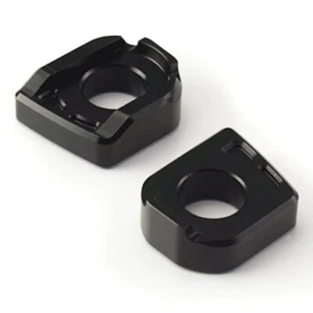 Genuine TRIUMPH BILLET MACHINED CHAIN ADJUSTER – BLACK – A9640045