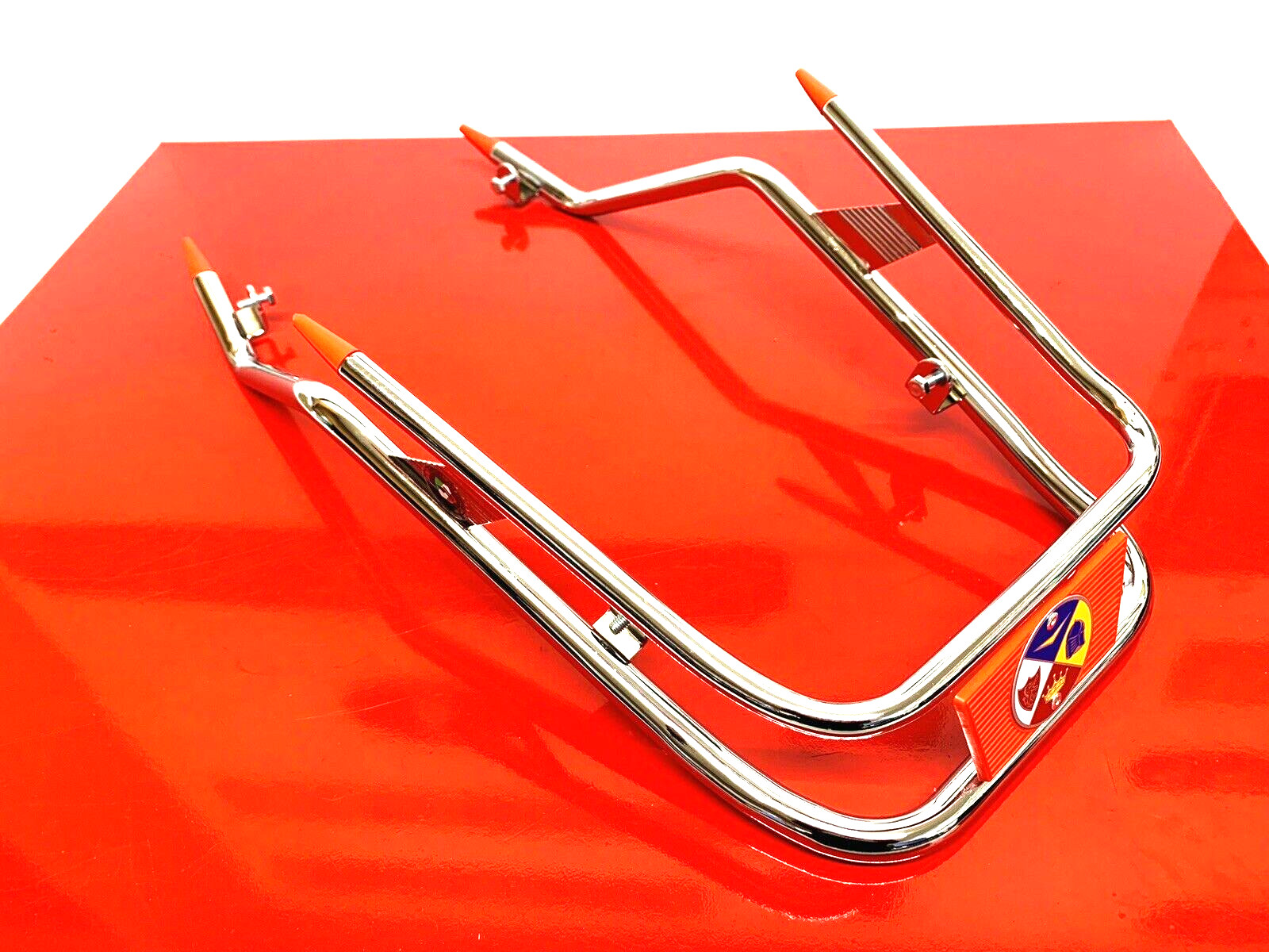 VESPA PX PE T5 CLASSIC LML STAR 1977 TO 2011 CHROME CUPPINI FRONT BUMPER BAR