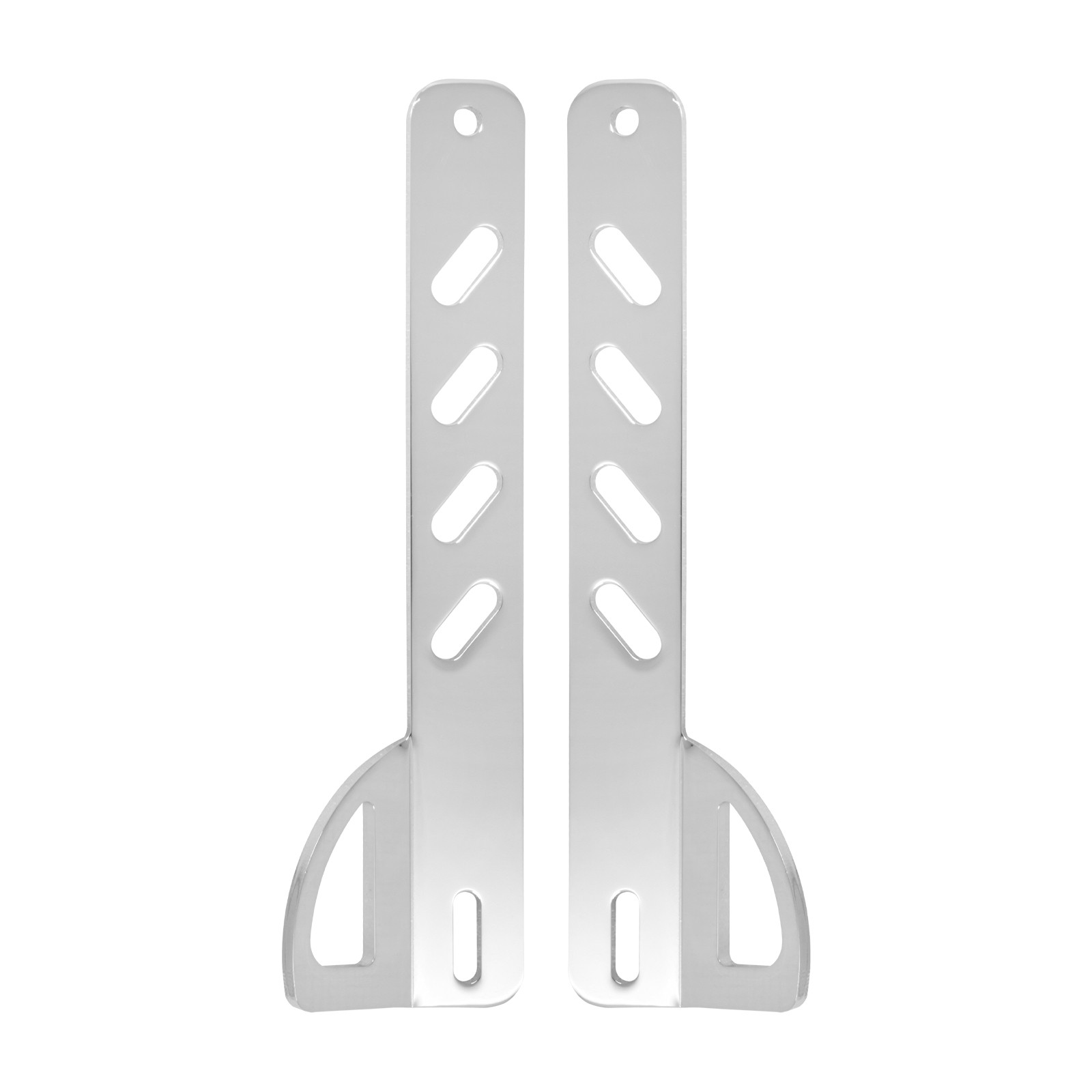 Chrome Front Fork Tie Down Brackets Mounting Holder Fit For Harley Softail 00-24