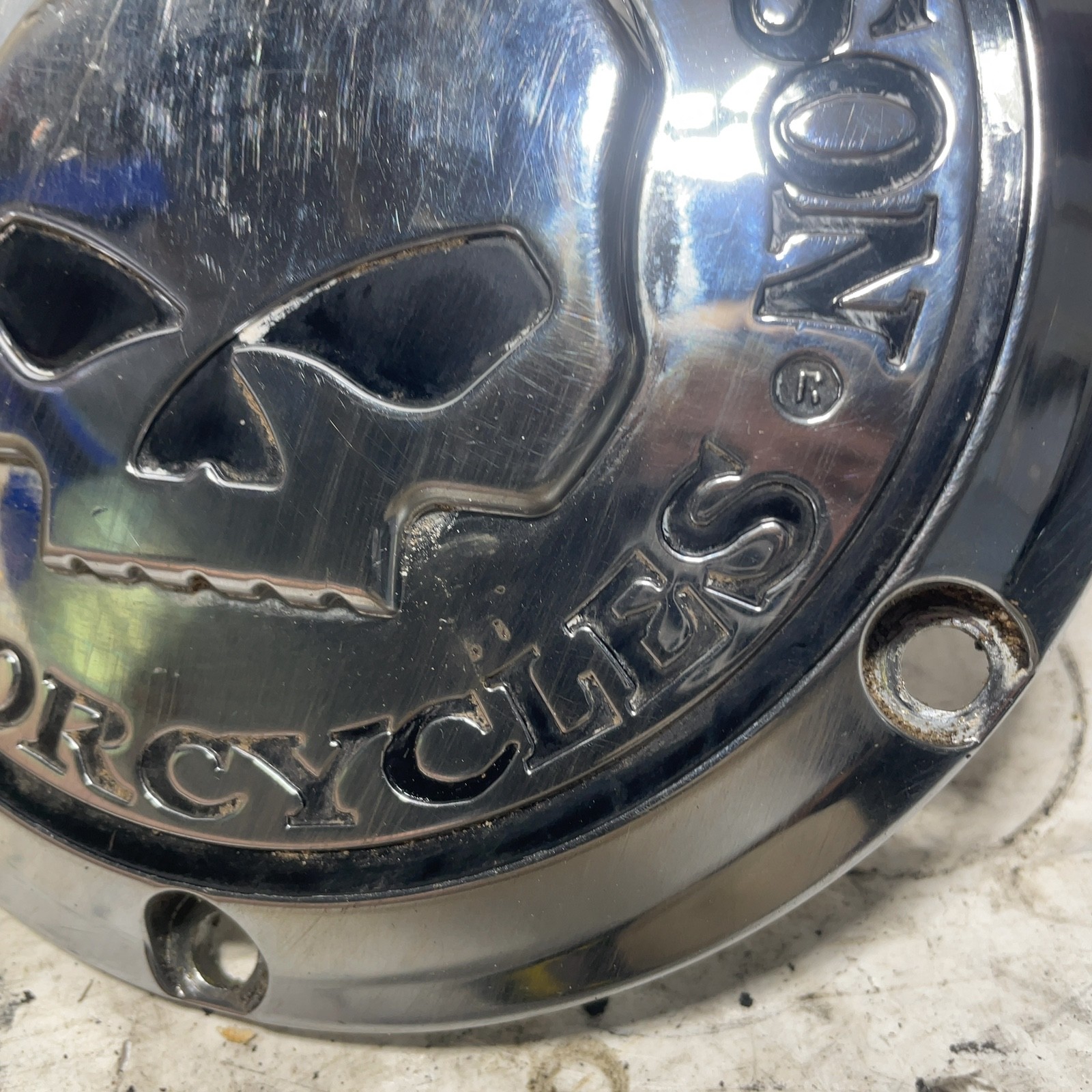 04-20 Harley Sportster XL 883 1200 OEM Chrome Willie G Derby Cover