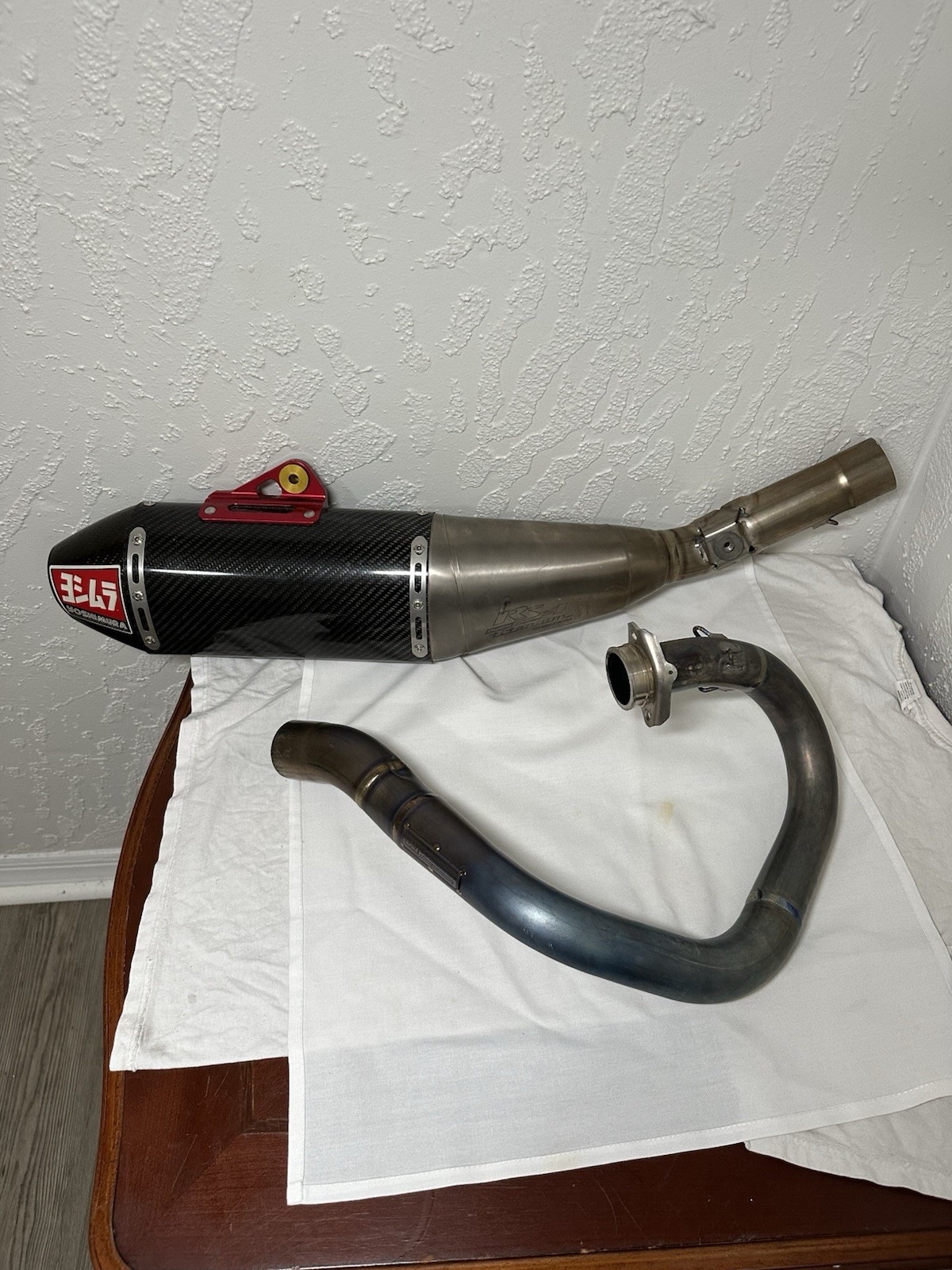 Yoshimura Rs4 Duplex Chamber Titanium Exhaust Header muffler 2009-2012 Crf450r
