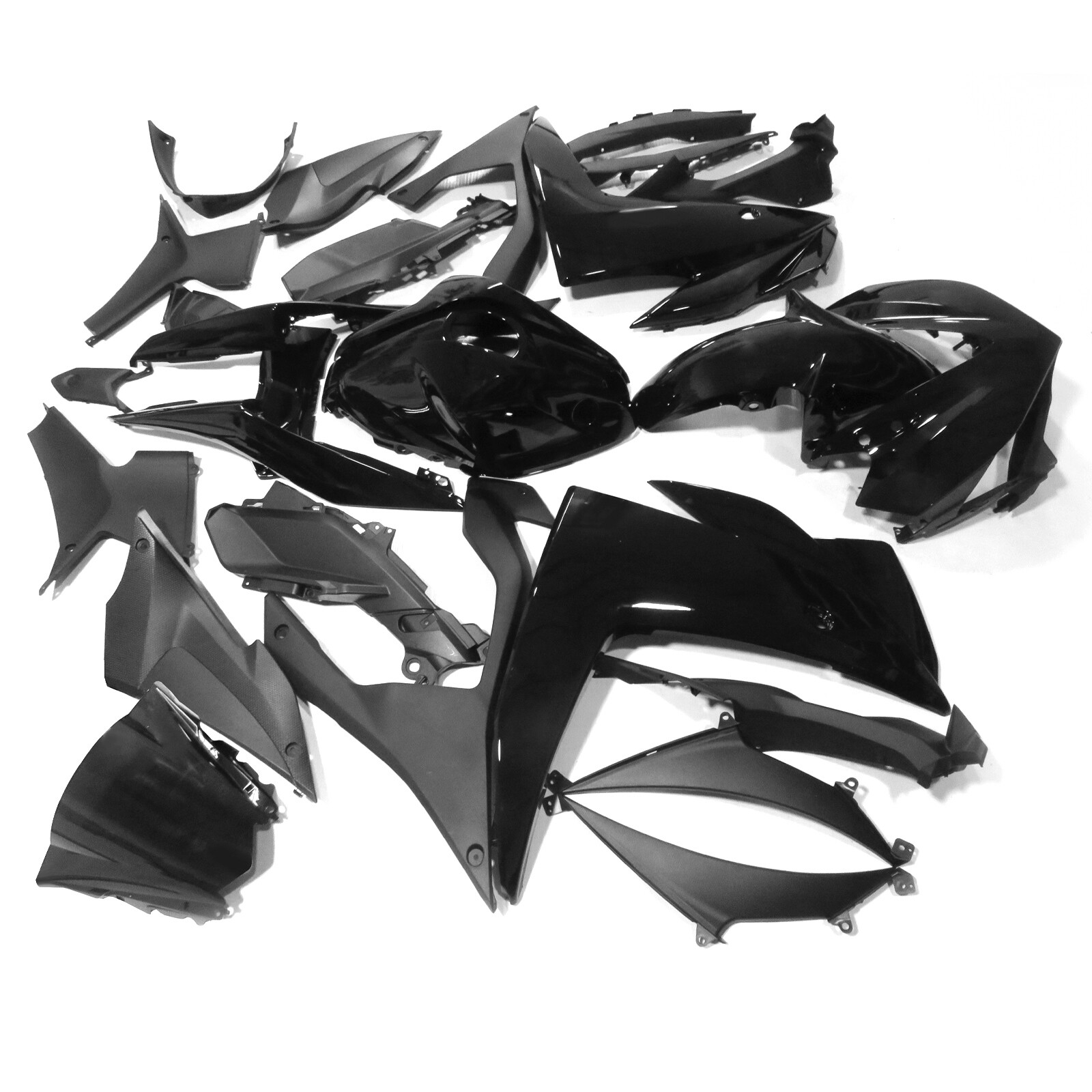 Fairing Kit & Bolts For Yamaha YZF R3 2014-2018 R25 2015-2017 2016 Glossy Black