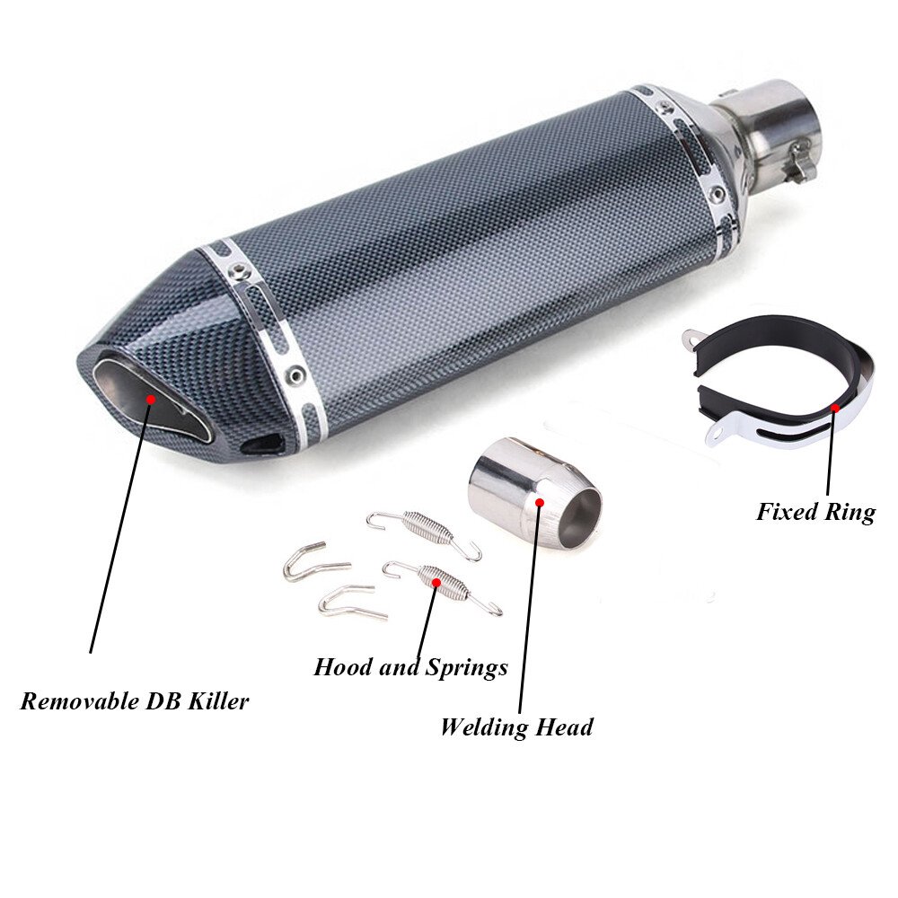 Slip-on Motorcycle 51mm Exhaust Muffler Tail Pipe DB Killer For GSXR750 YZF R6