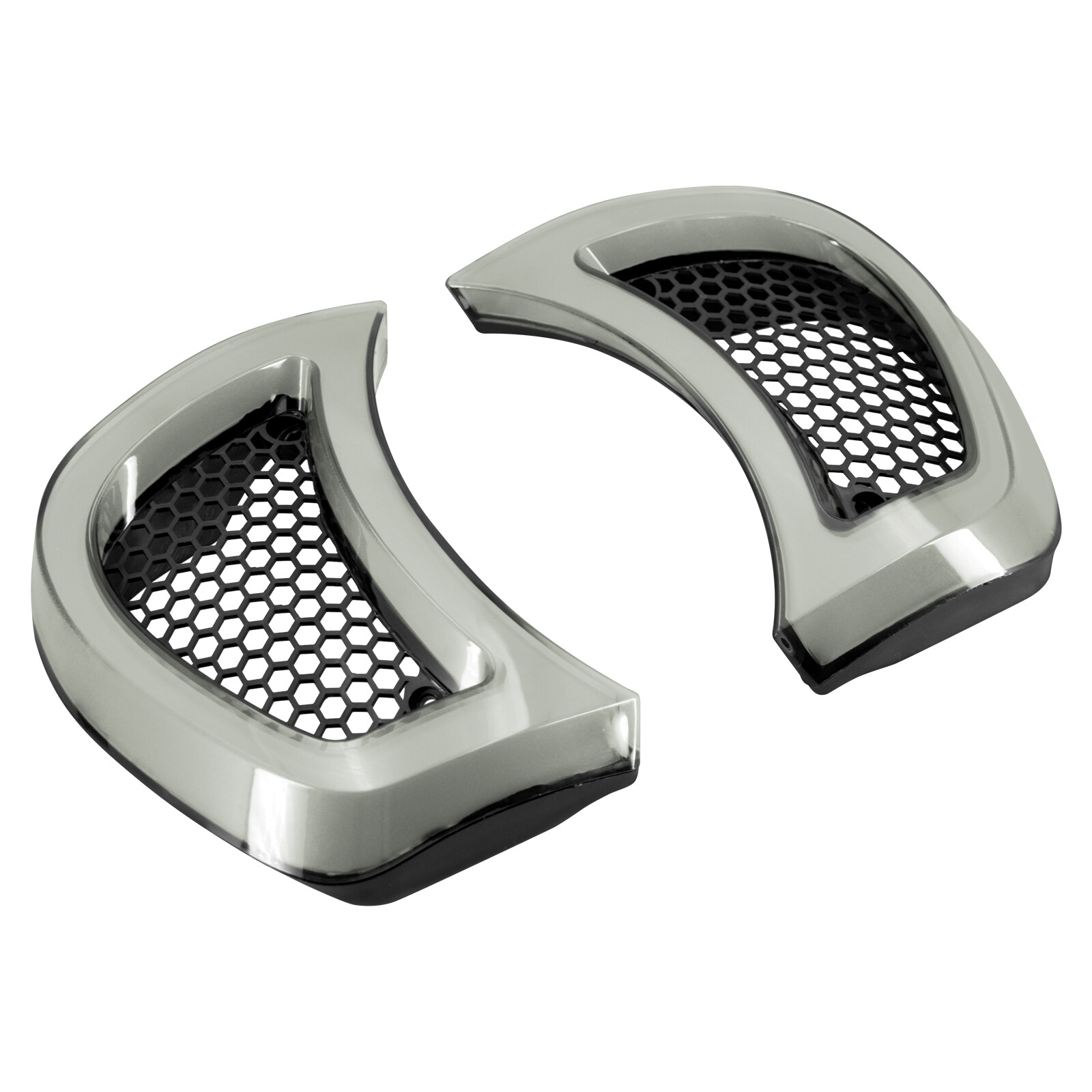 Headlight Vent Accent LED Turn Signal Light Clear Lens For Harley Road Glide 15+